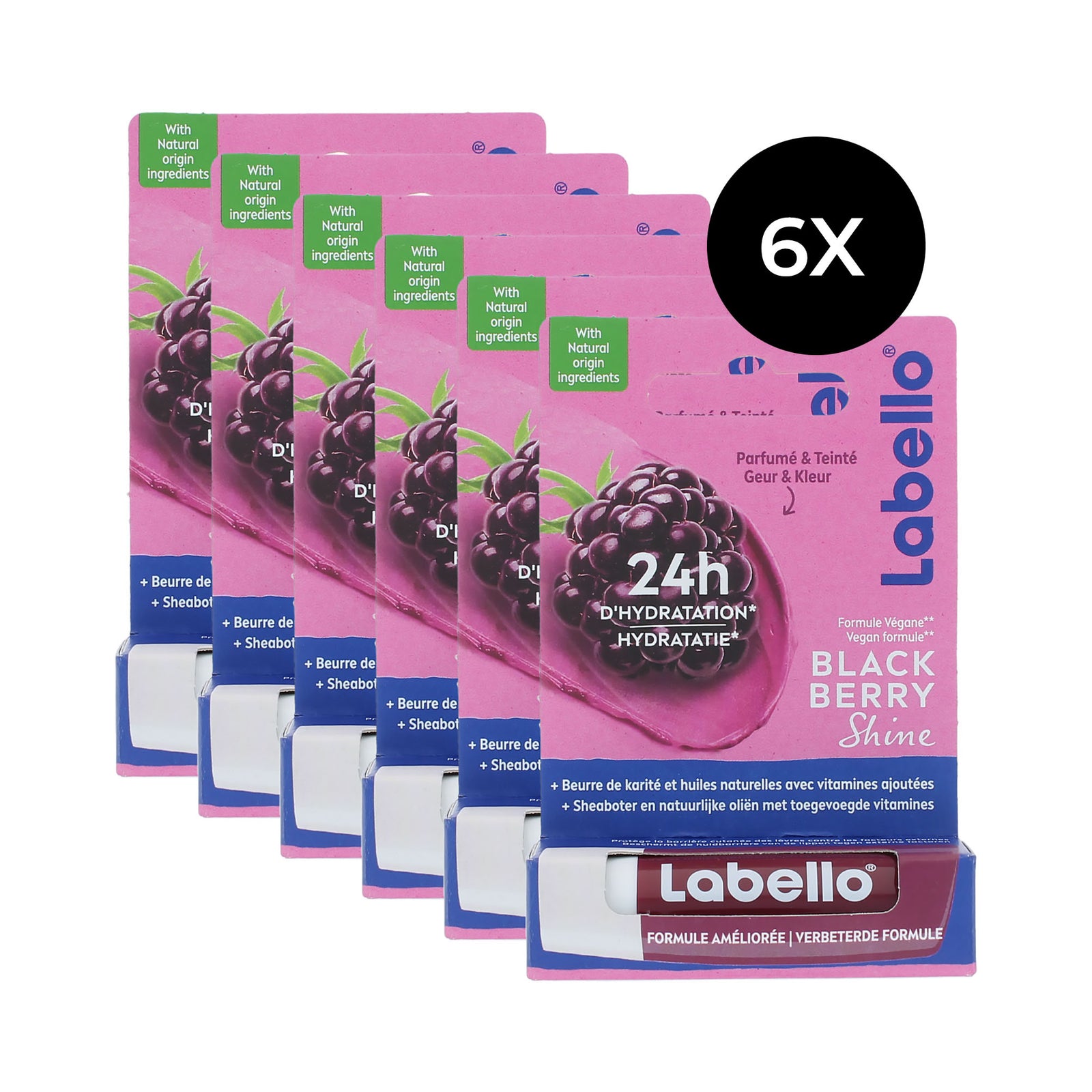 Labello Blackberry Lipcare (6 stuks)