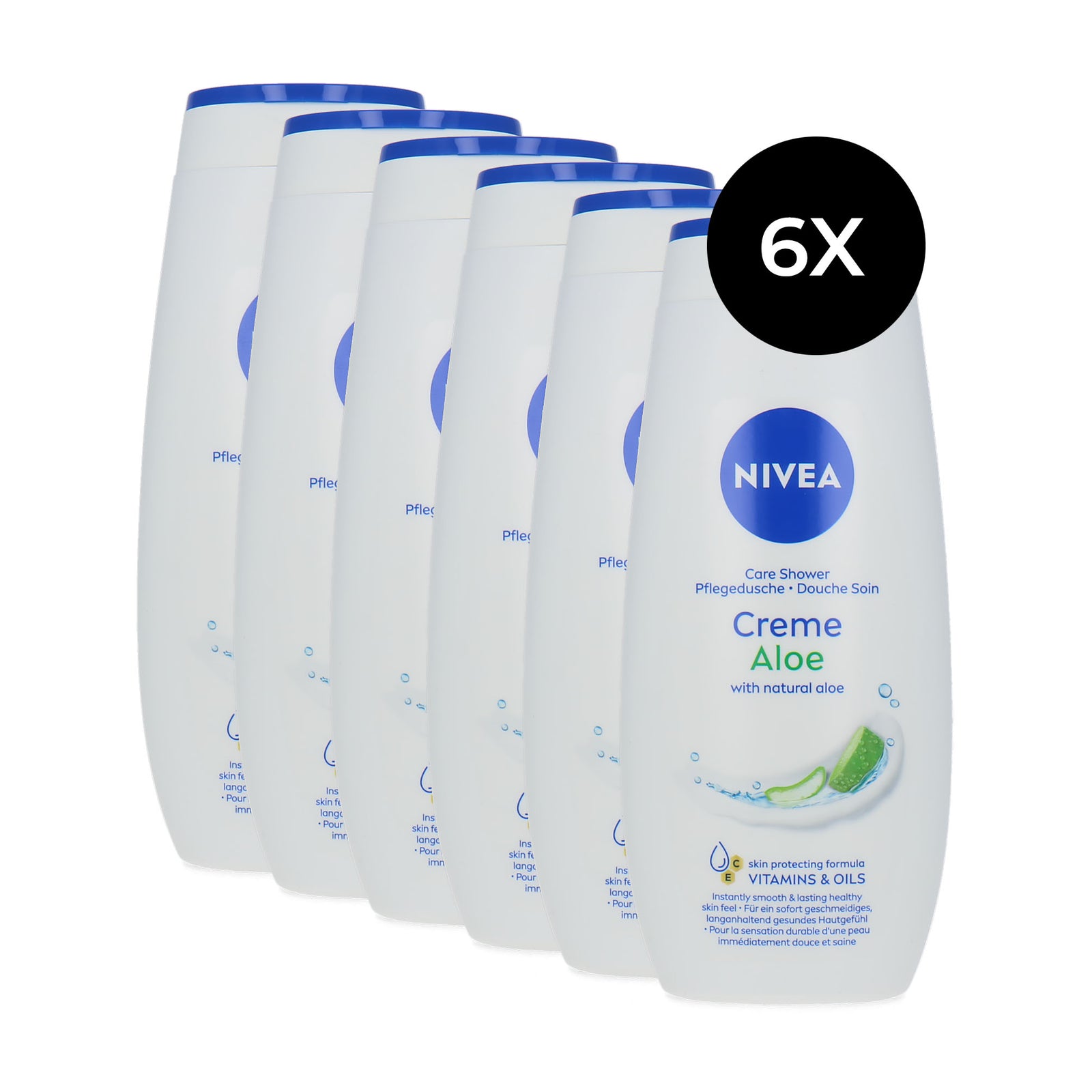 Nivea Care Shower Aloe Douchegel - 6 x 250 ml