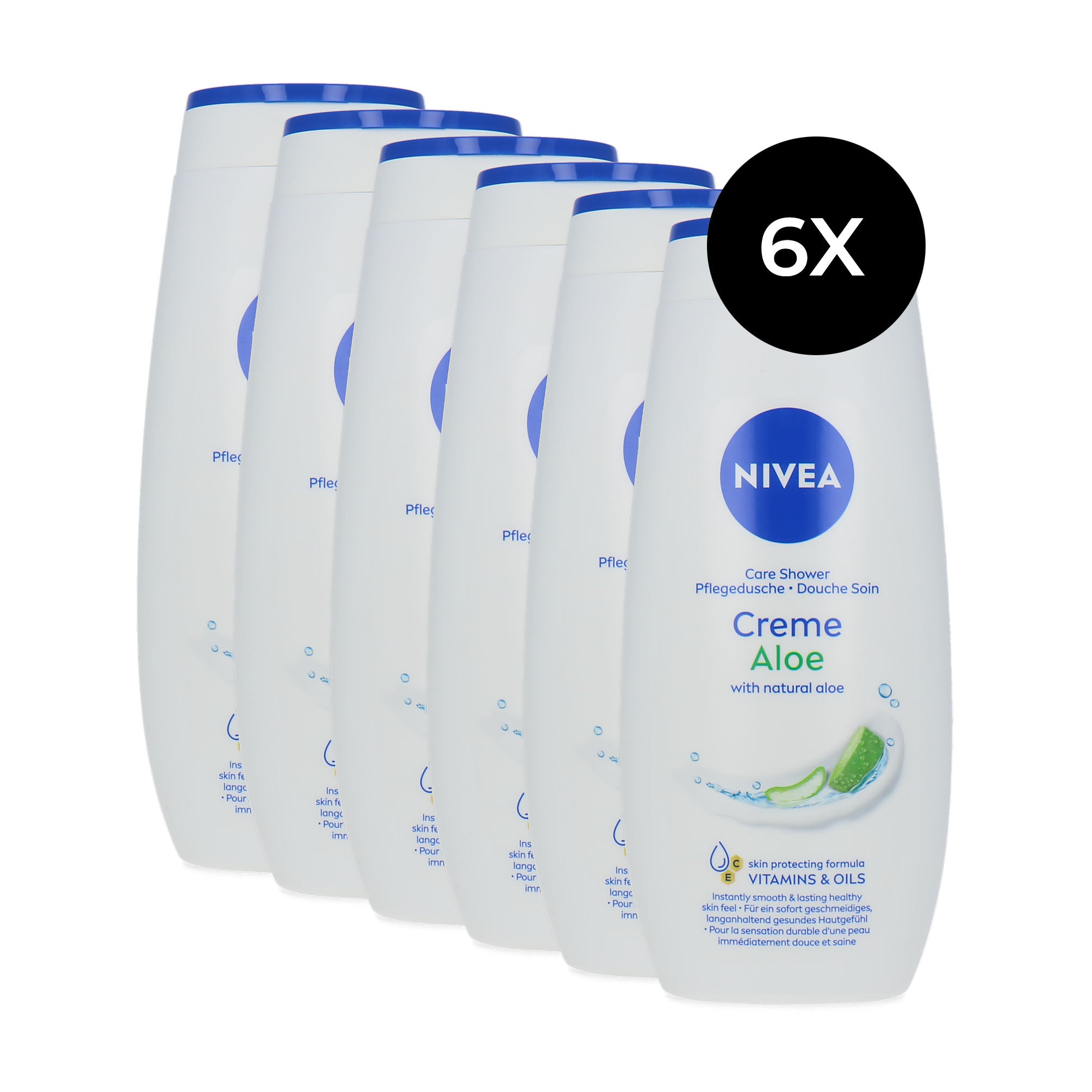 Nivea Care Shower Aloe Douchegel - 6 x 250 ml
