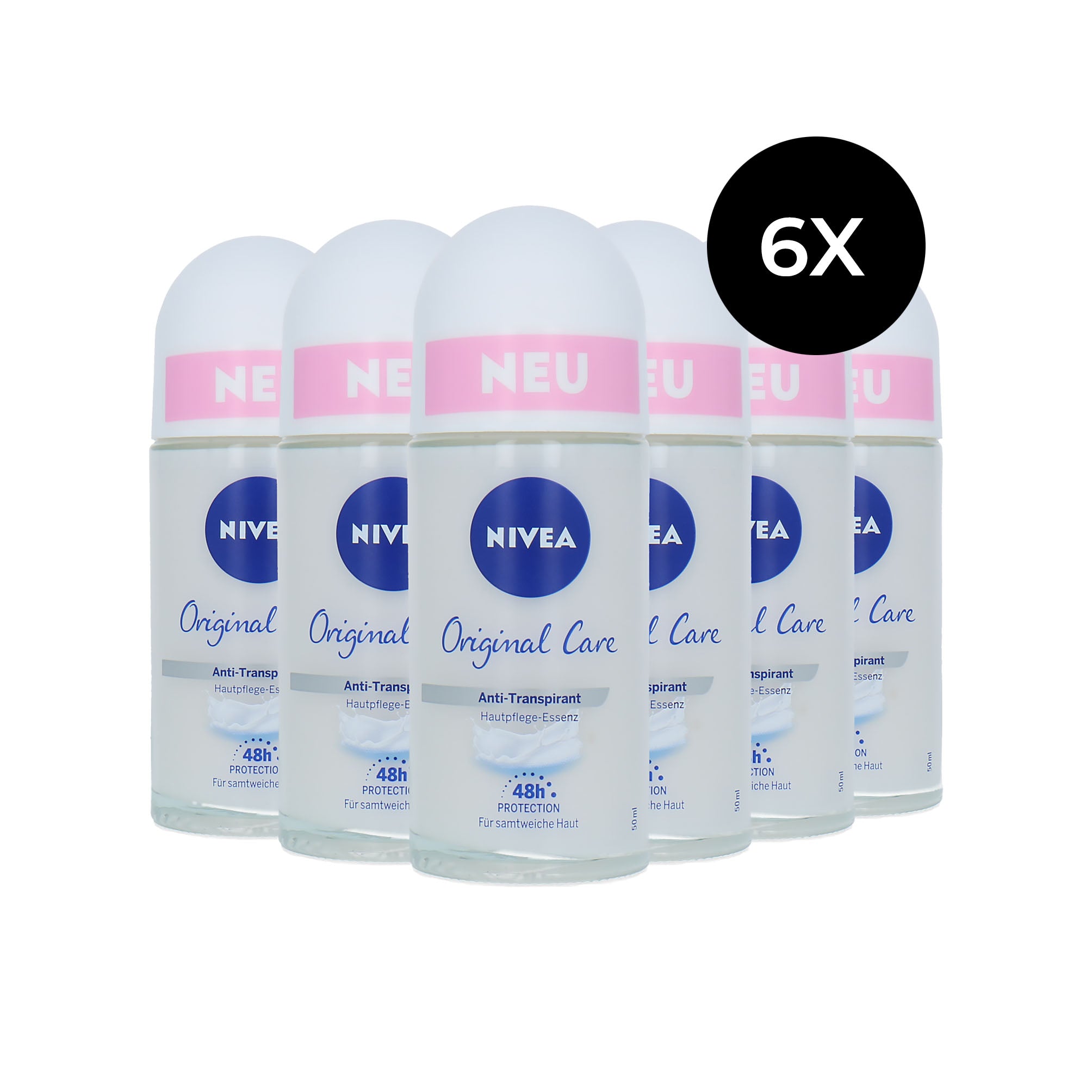 Nivea Original Care Deo Roller - 6 x 50 ml