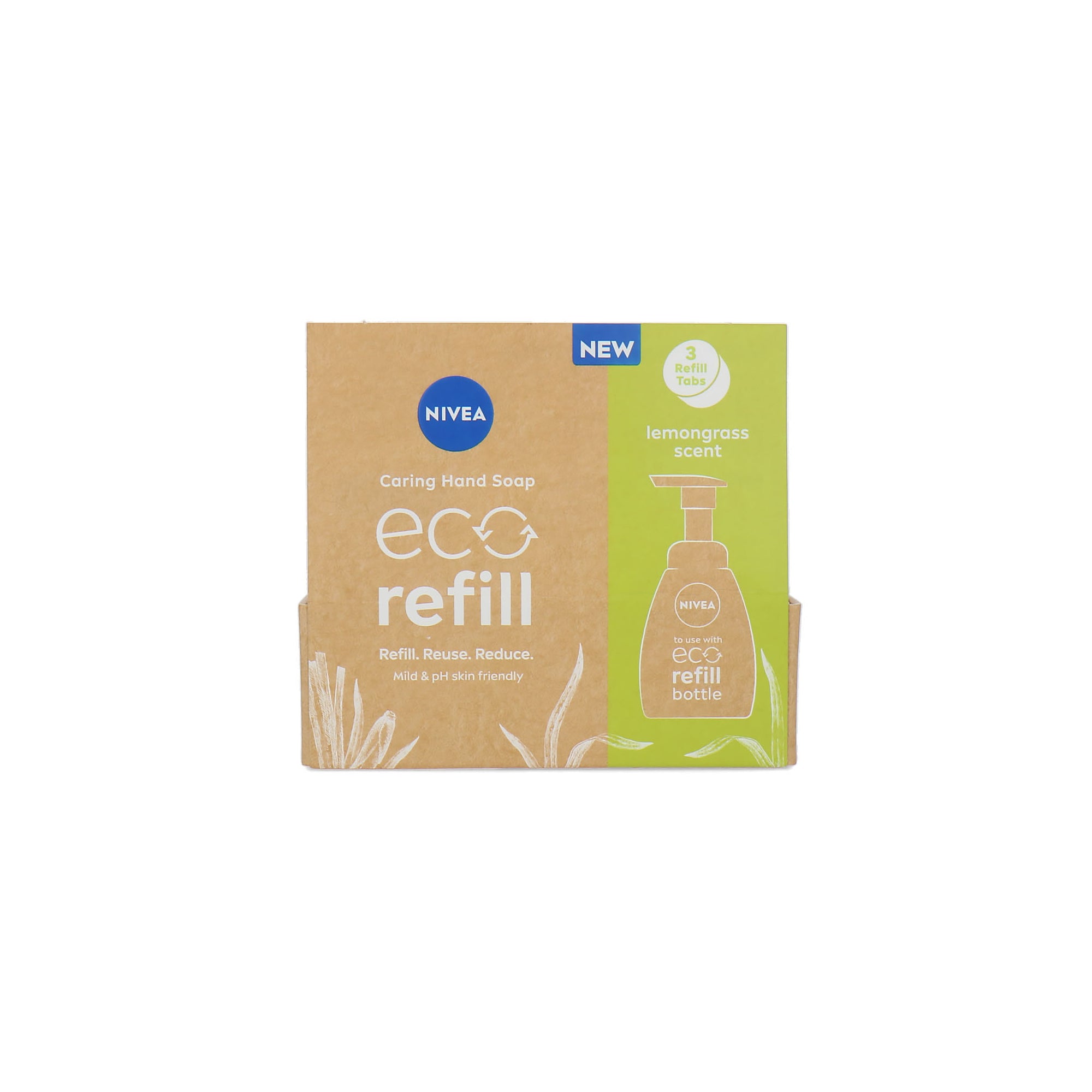 Nivea Caring Hand Soap Eco Refill 3 x 14 g - Lemongrass Scent