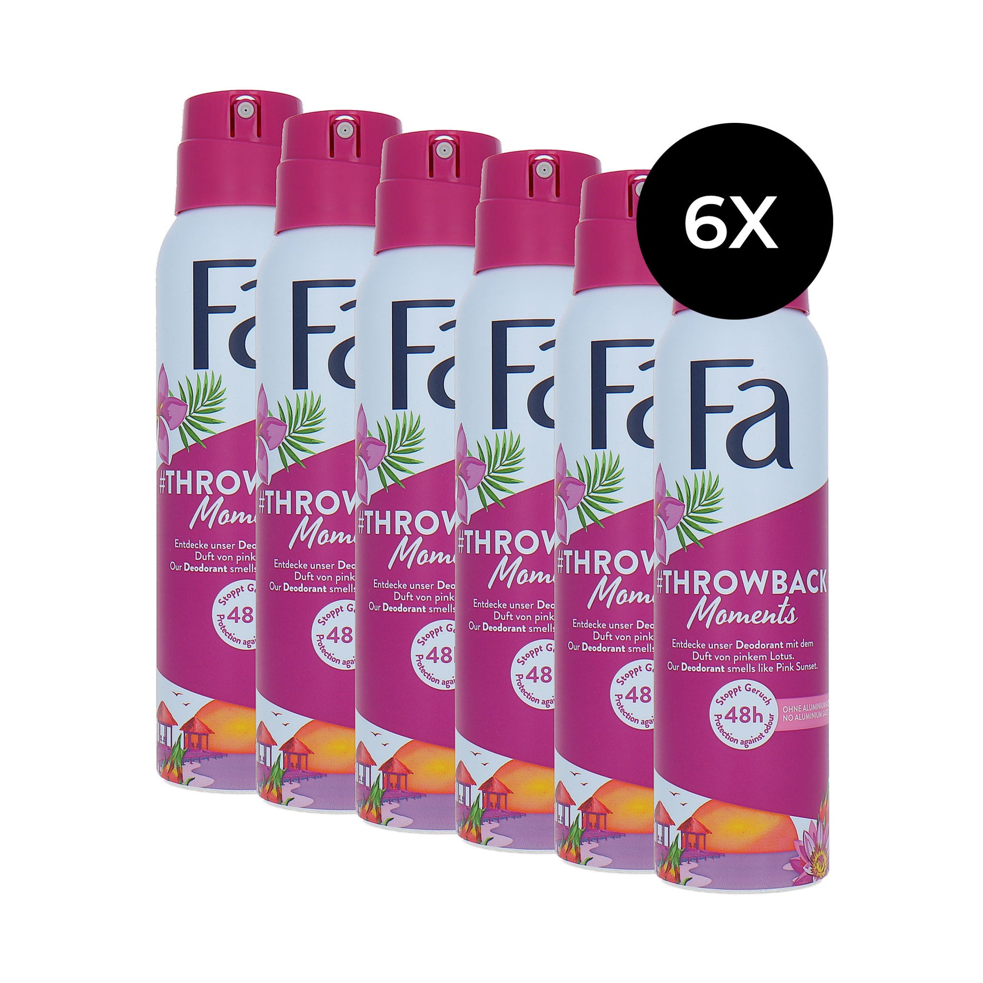 Fa #Throwback Moments Deospray - 6 x 150 ml