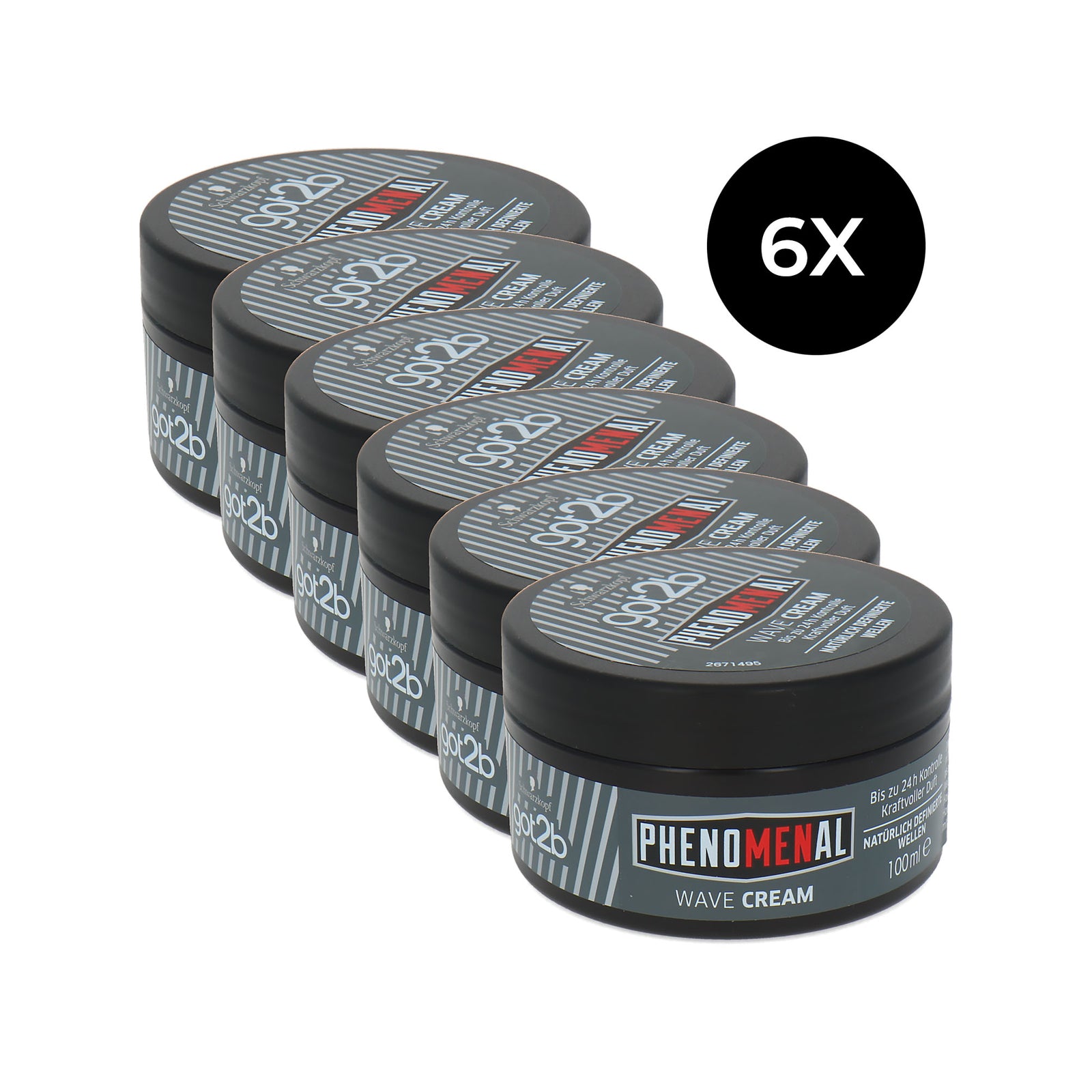 Schwarzkopf Got2B Wave Cream - 6 x 100 ml