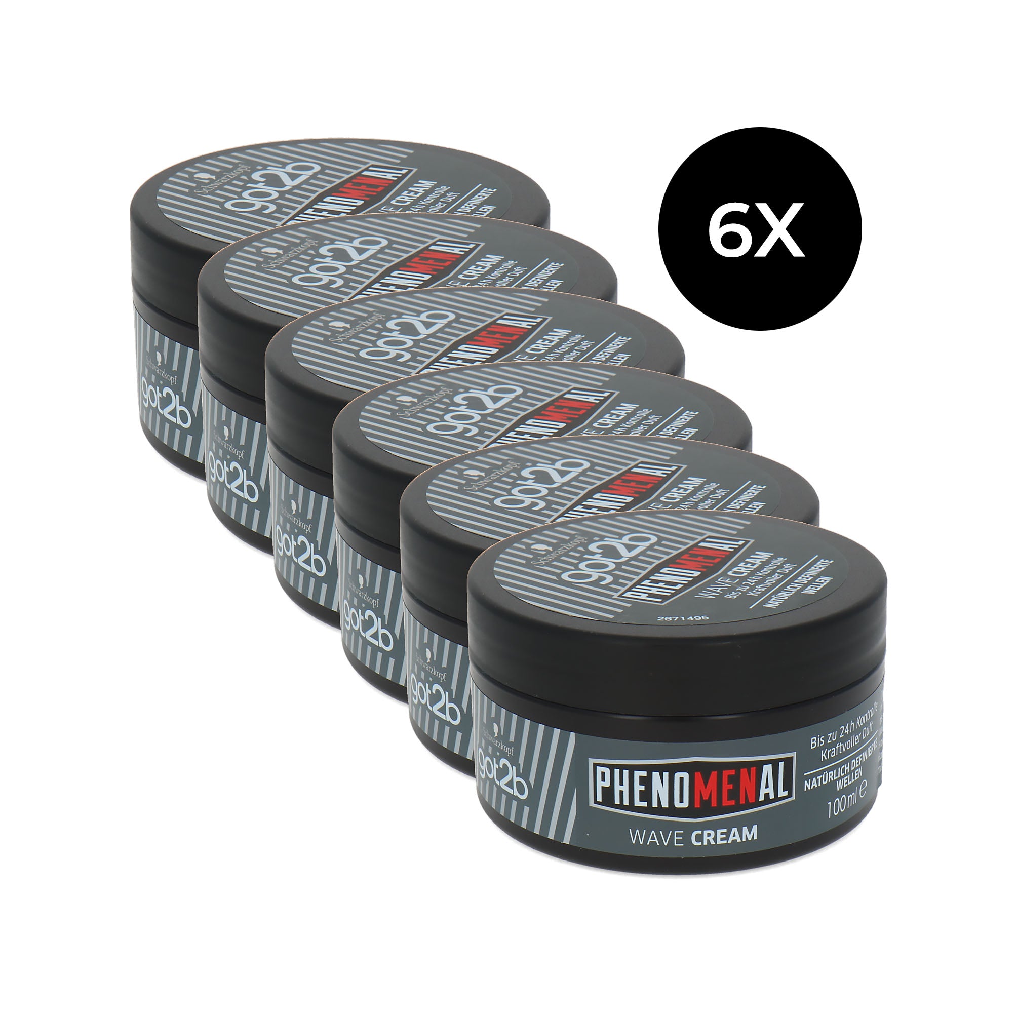 Schwarzkopf Got2B Wave Cream - 6 x 100 ml