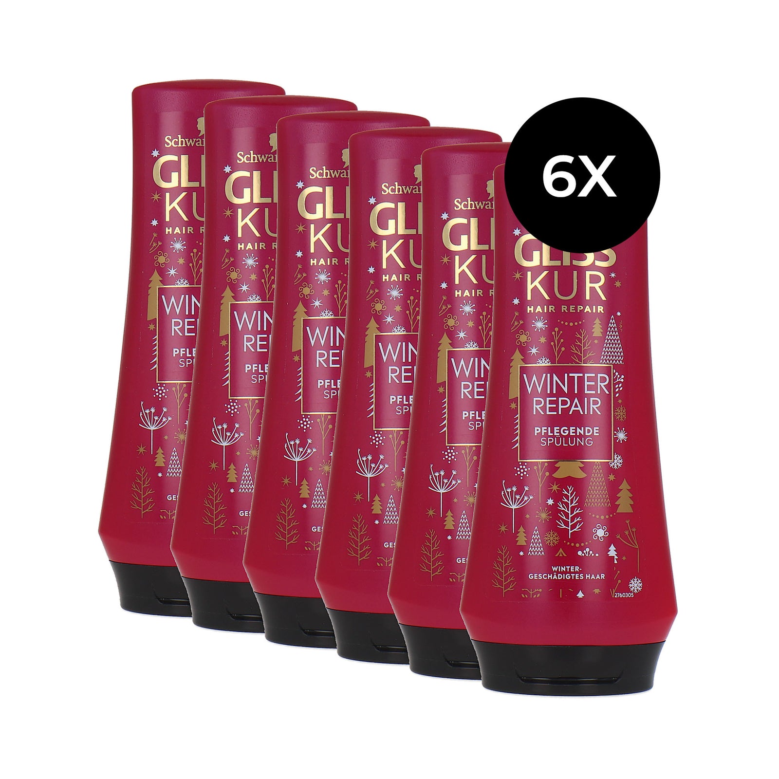 Schwarzkopf Gliss Kur Winter Repair Spülung - 6 x 200 ml
