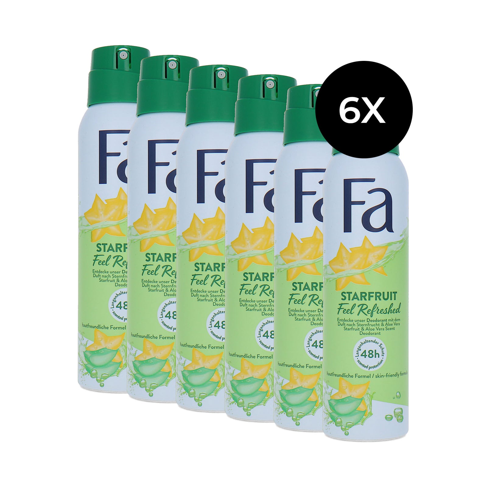 Fa Starfruit Deodorant Spray – 6 x 150 ml