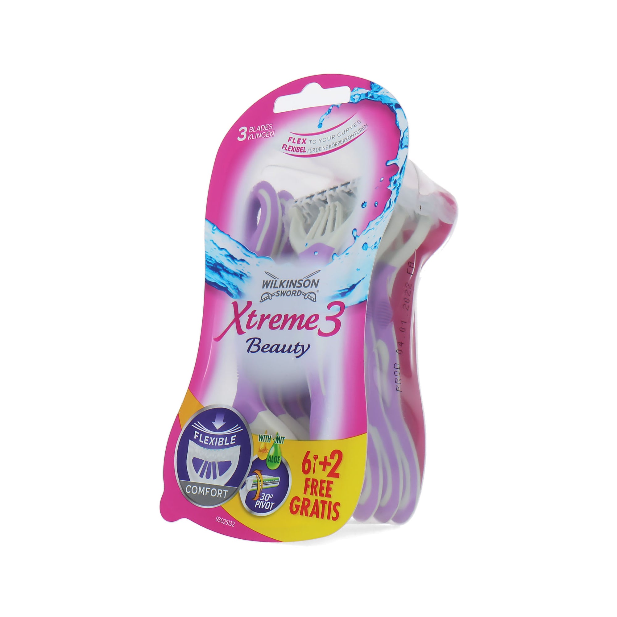 Wilkinson Sword Xtreme Beauty Flexible Disposable Razors (8 stuks)