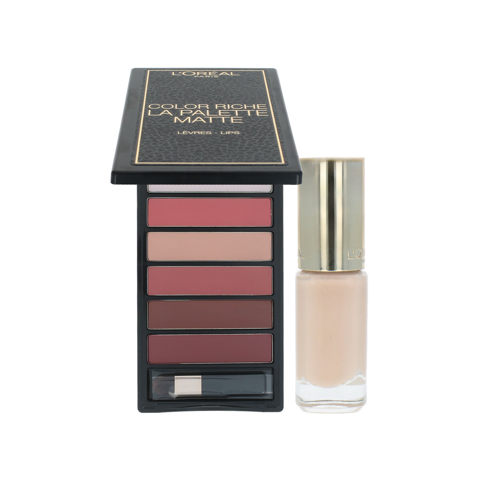 L'Oréal Color Riche Matte Lip Palette + Nailpolish - Nude
