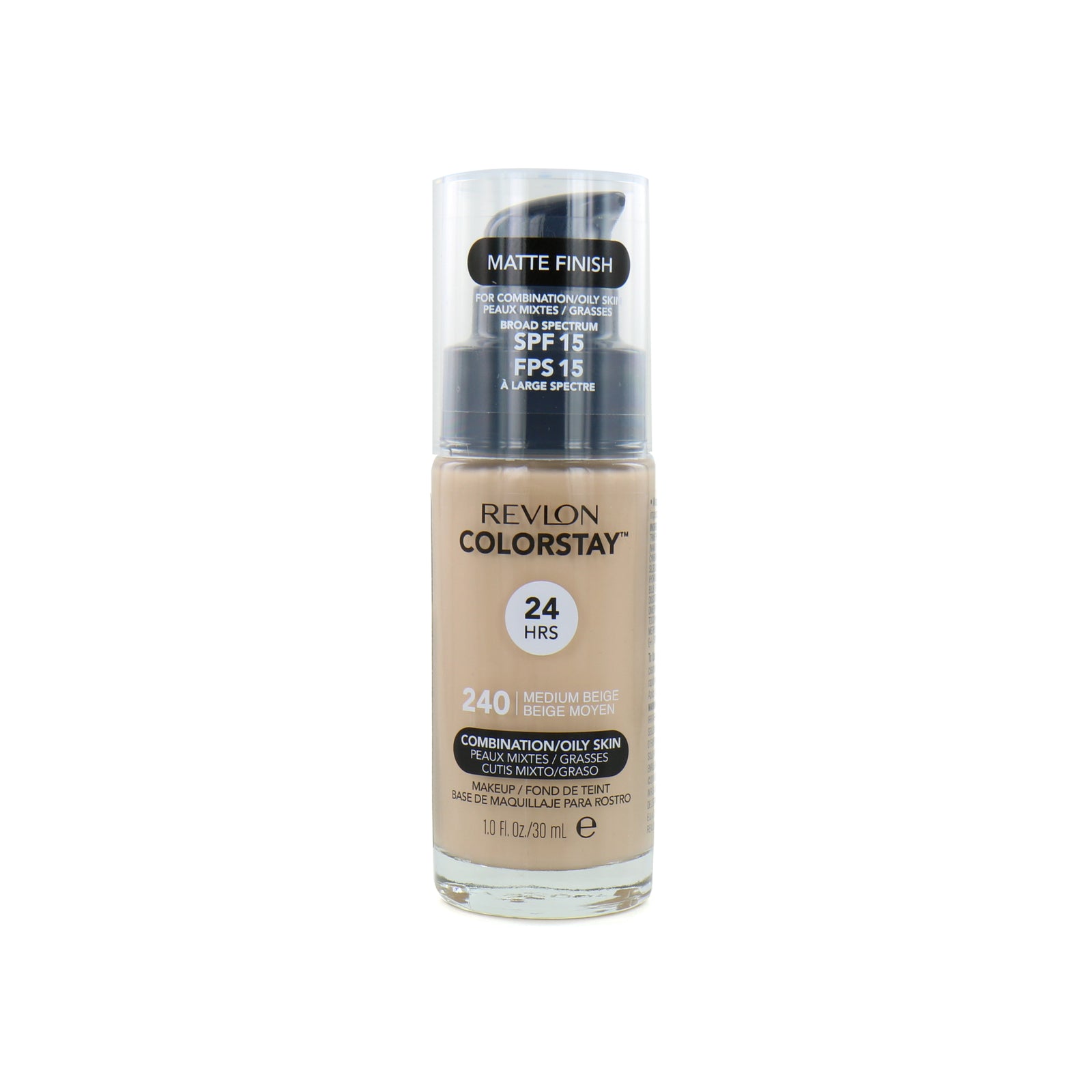 Revlon Colorstay Matte Finish Foundation With Pump - 240 Medium Beige (Oily Skin)