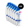 Head & Shoulders Classic Clean 2in1 Shampoo + Conditioner - 6x 225 ml (anti-roos)