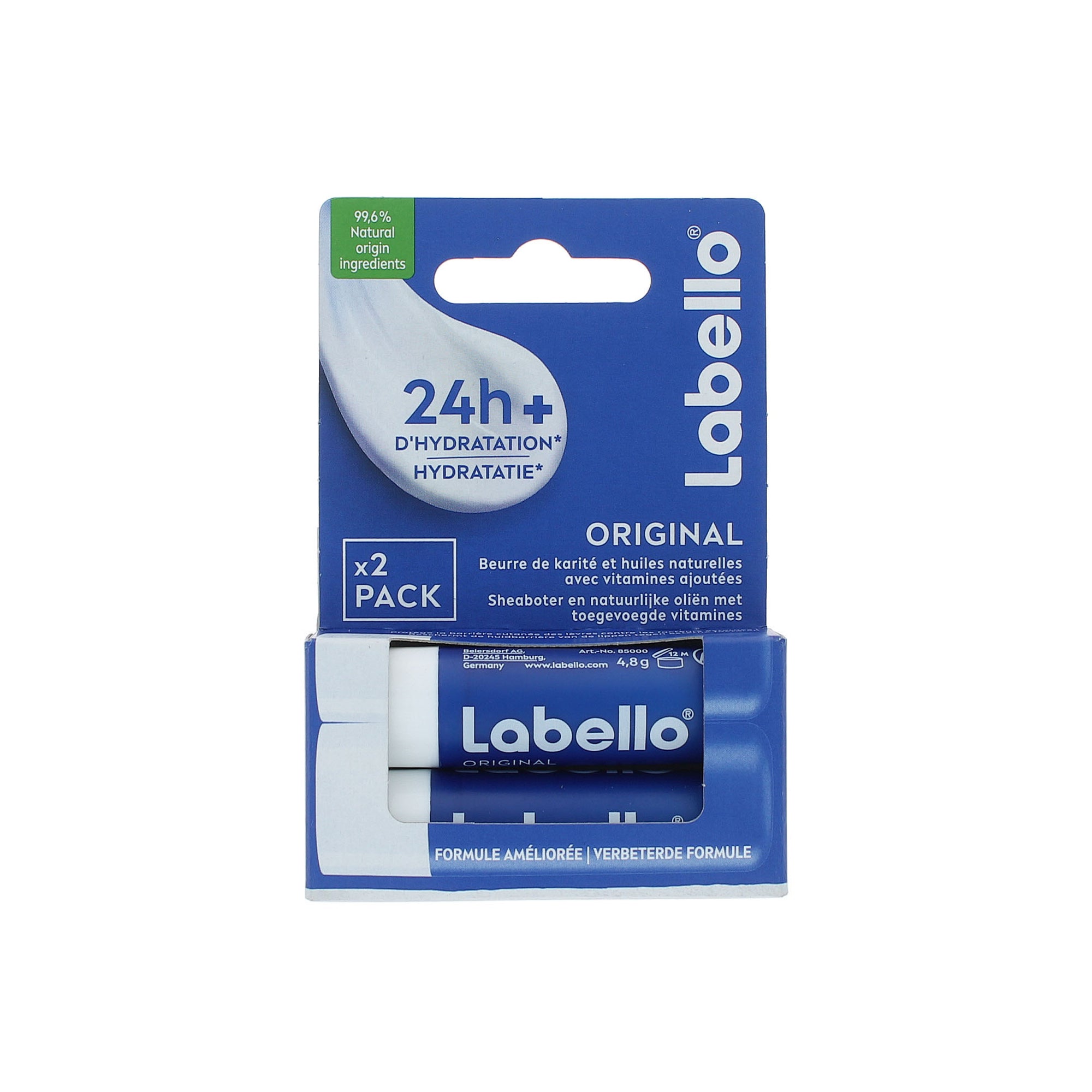 Labello Duopack Original Lipbalm - 2 x 4,8 gr