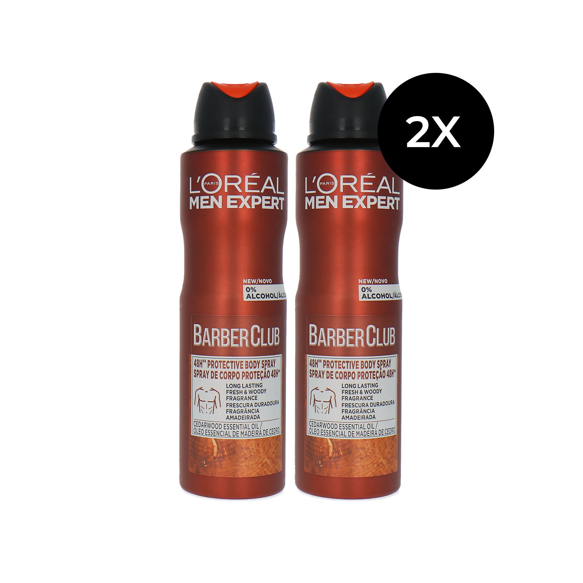 L'Oréal Men Expert Barber Club Deodorant Spray - 2 x 150 ml