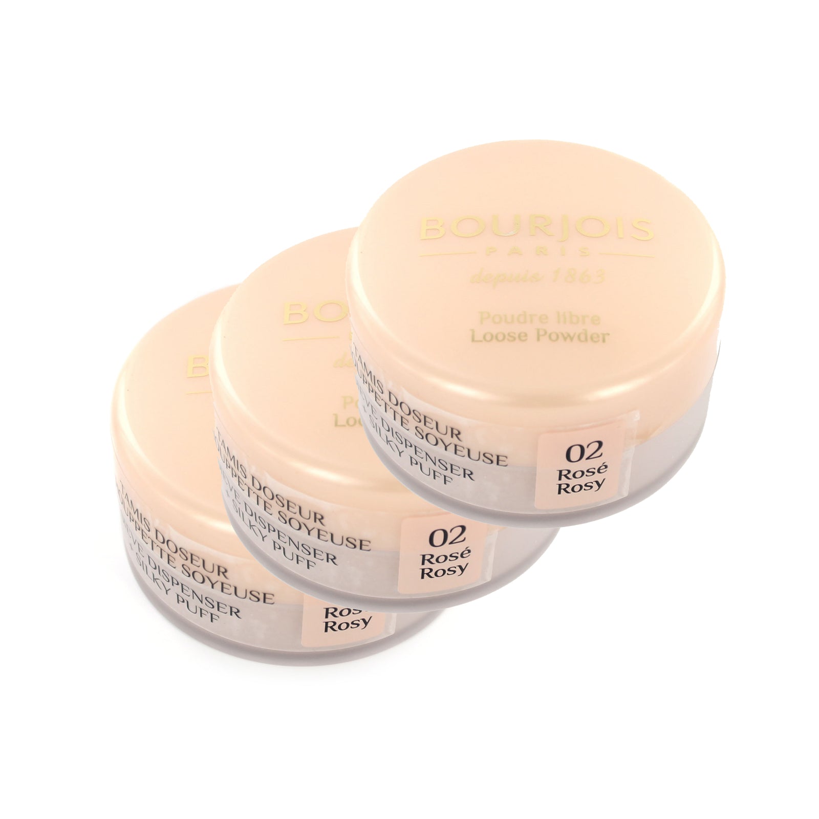 Bourjois Loose Powder - 02 Rosy (3 Stuks)