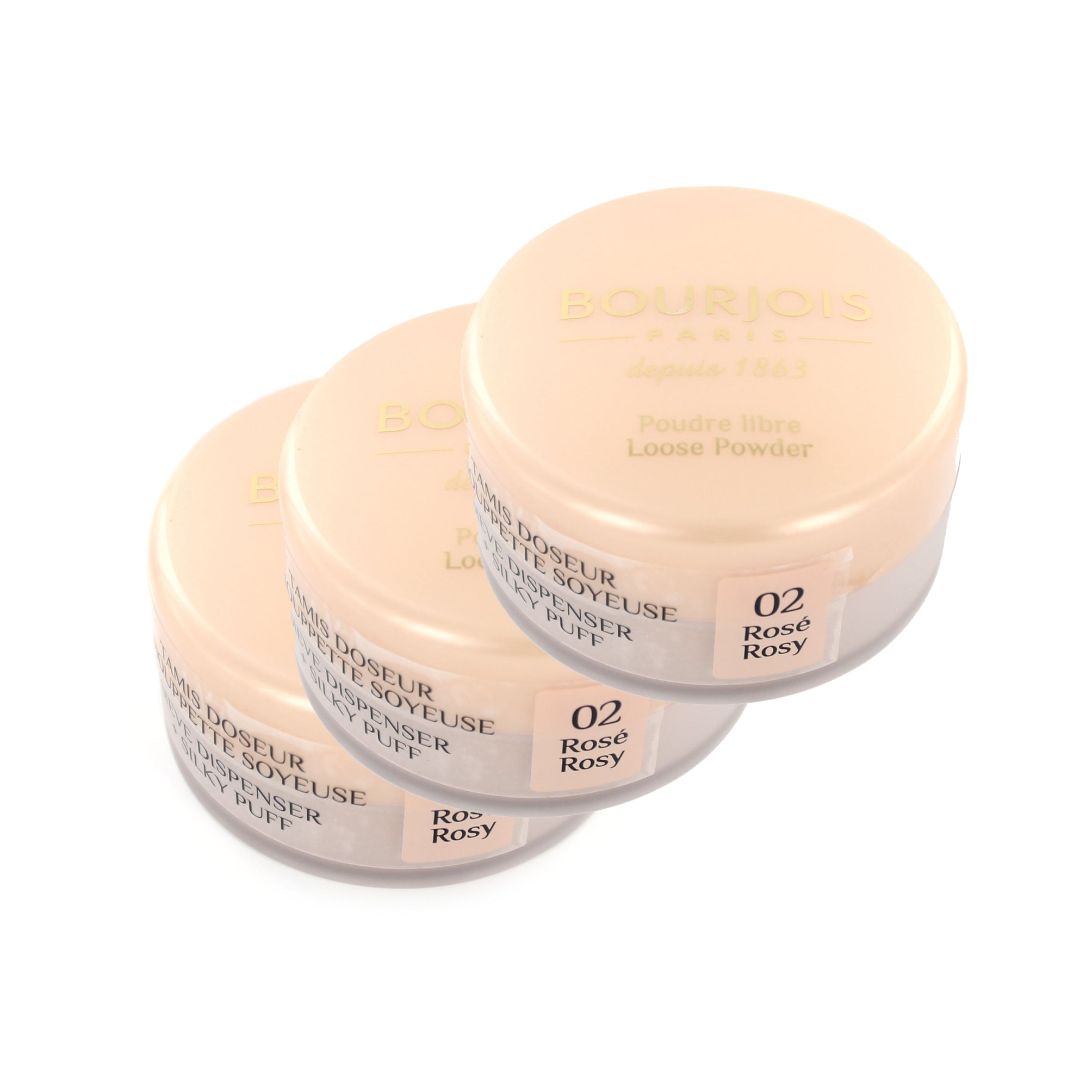 Bourjois Loose Powder - 02 Rosy (3 Stuks)