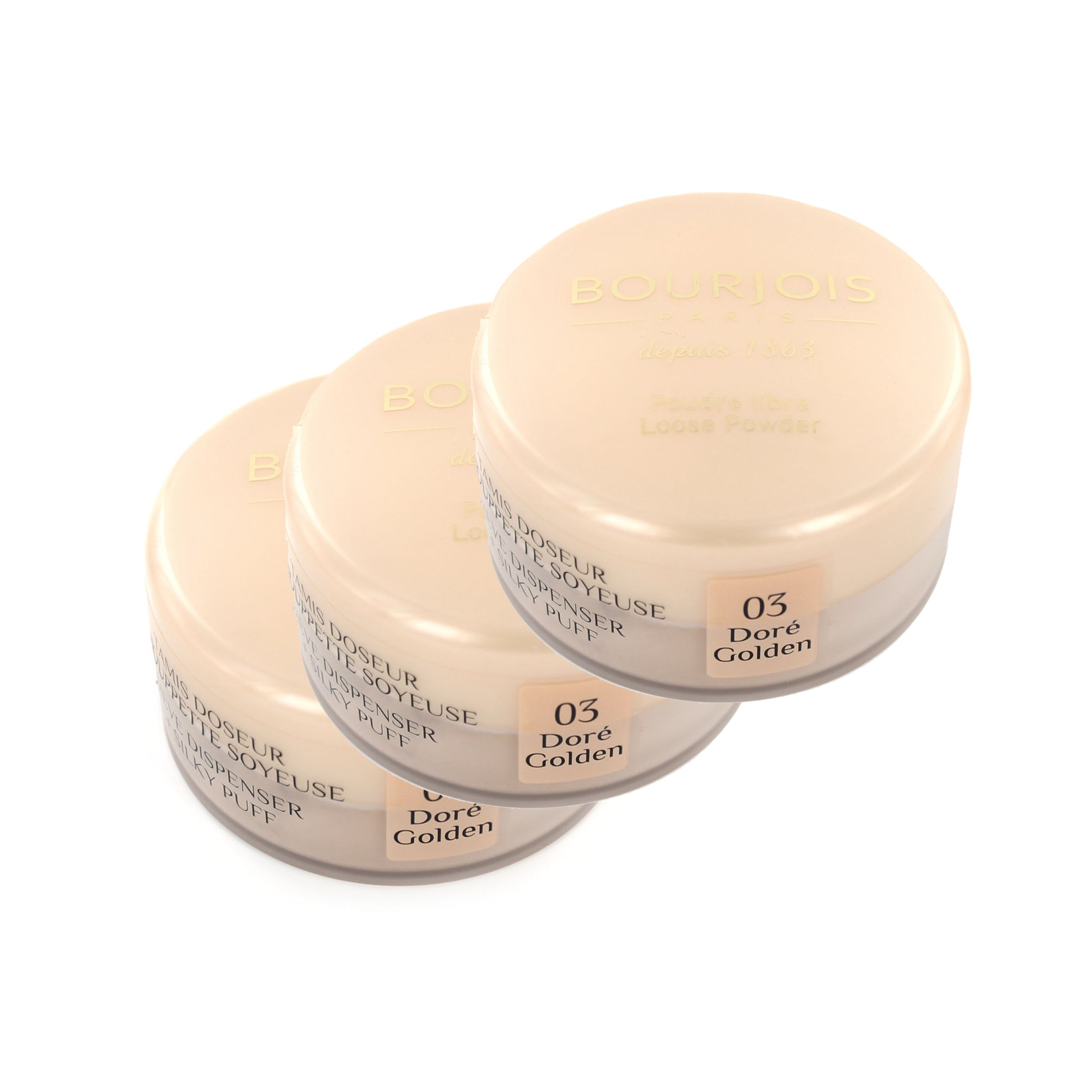 Bourjois Loose Powder - 03 Golden Beige (3 Stuks)