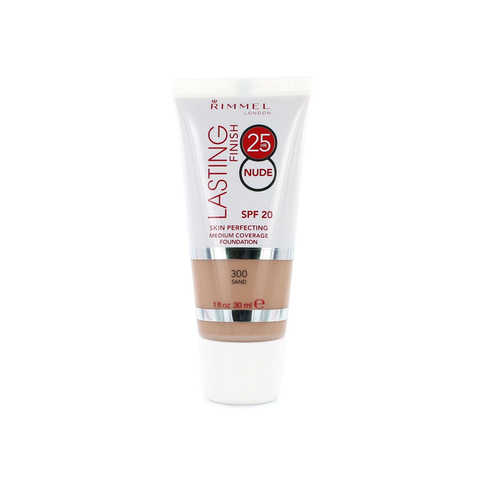 Rimmel Lasting Finish 25 HR Nude Foundation - 300 Sand (Tube)
