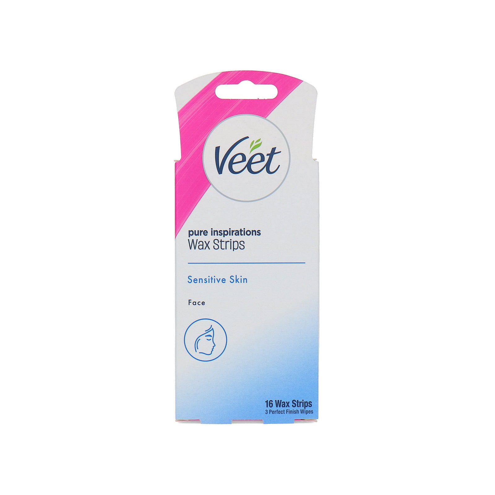 Veet Pure Inspirations 16 Wax Strips For Face (Für empfindliche Haut)