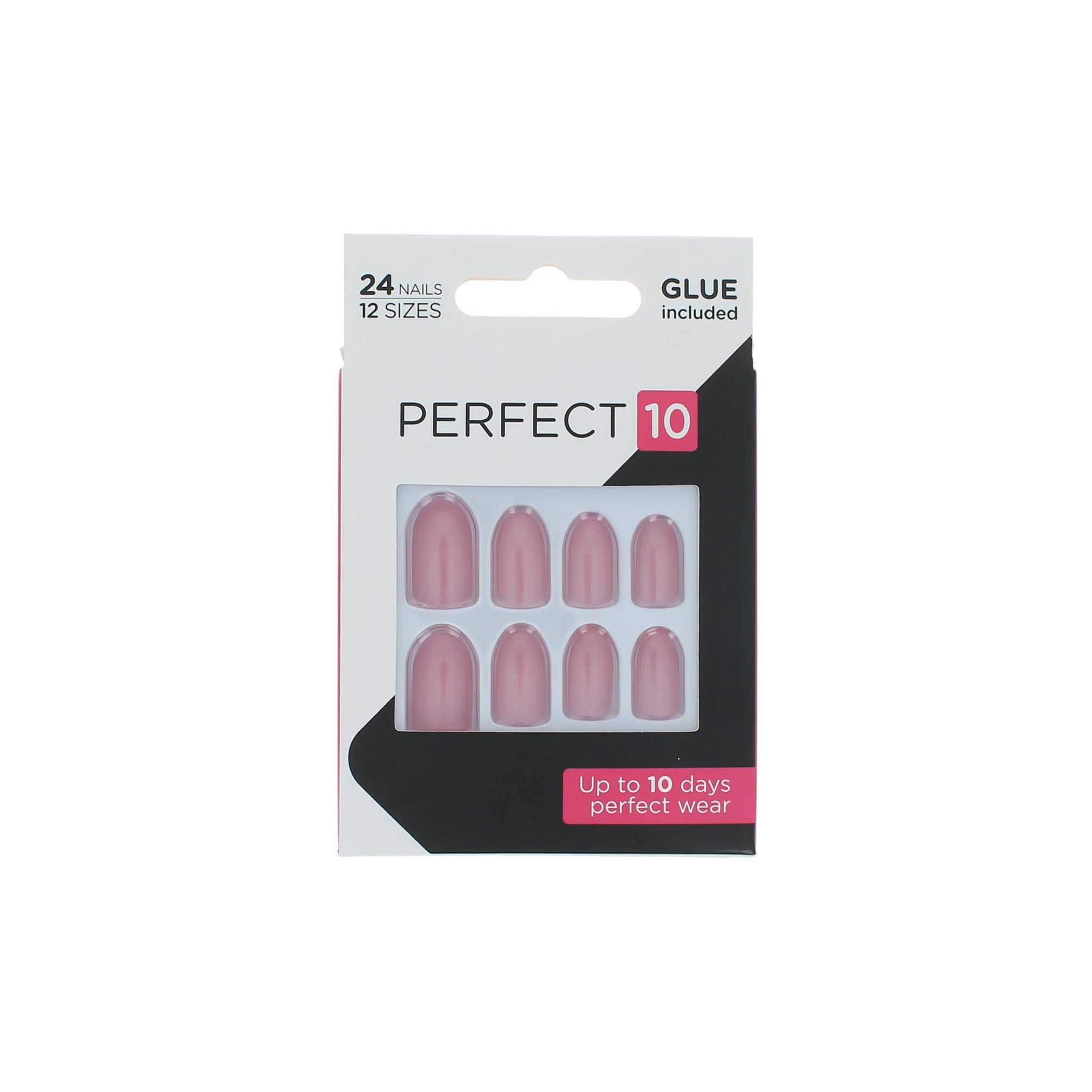Elegant Touch Perfect 10 Pre-Glued Nails - Rose Pink