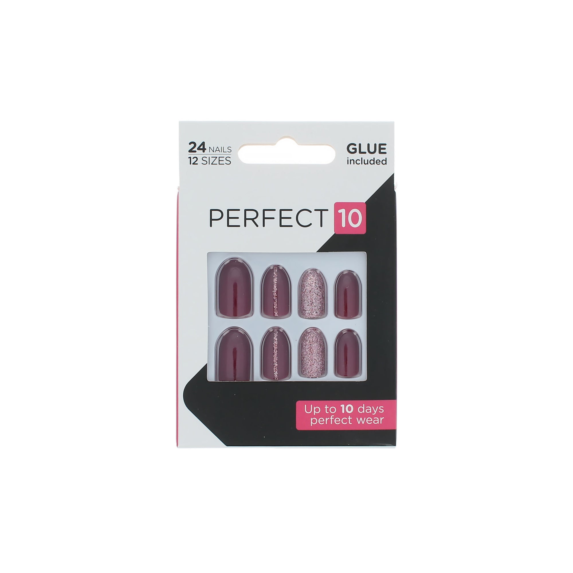 Elegant Touch Perfect 10 Pre-Glued Nails - Diva Forever