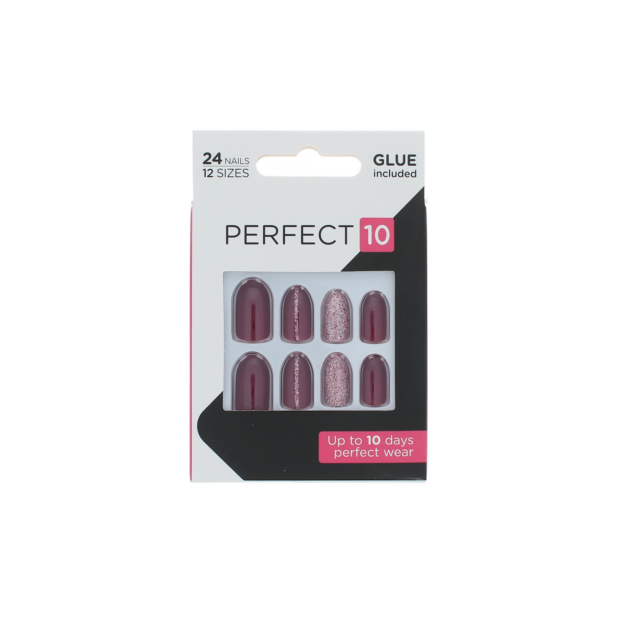 Elegant Touch Perfect 10 Pre-Glued Nails - Diva Forever