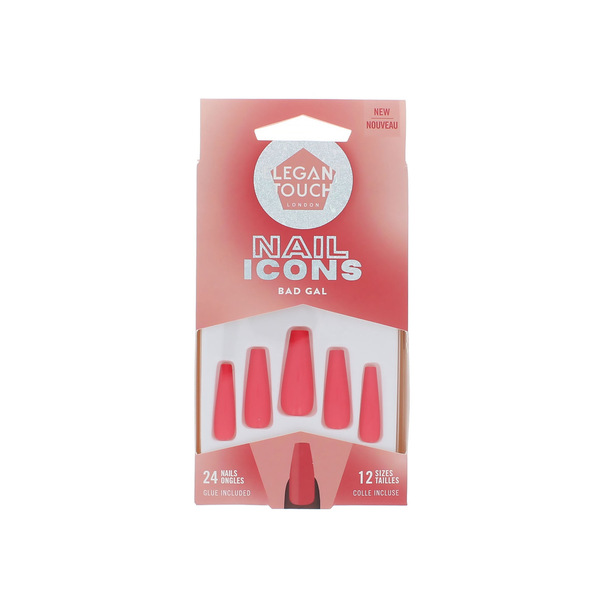 Elegant Touch Nail Icons 24 Nails with Glue - Bad Gal