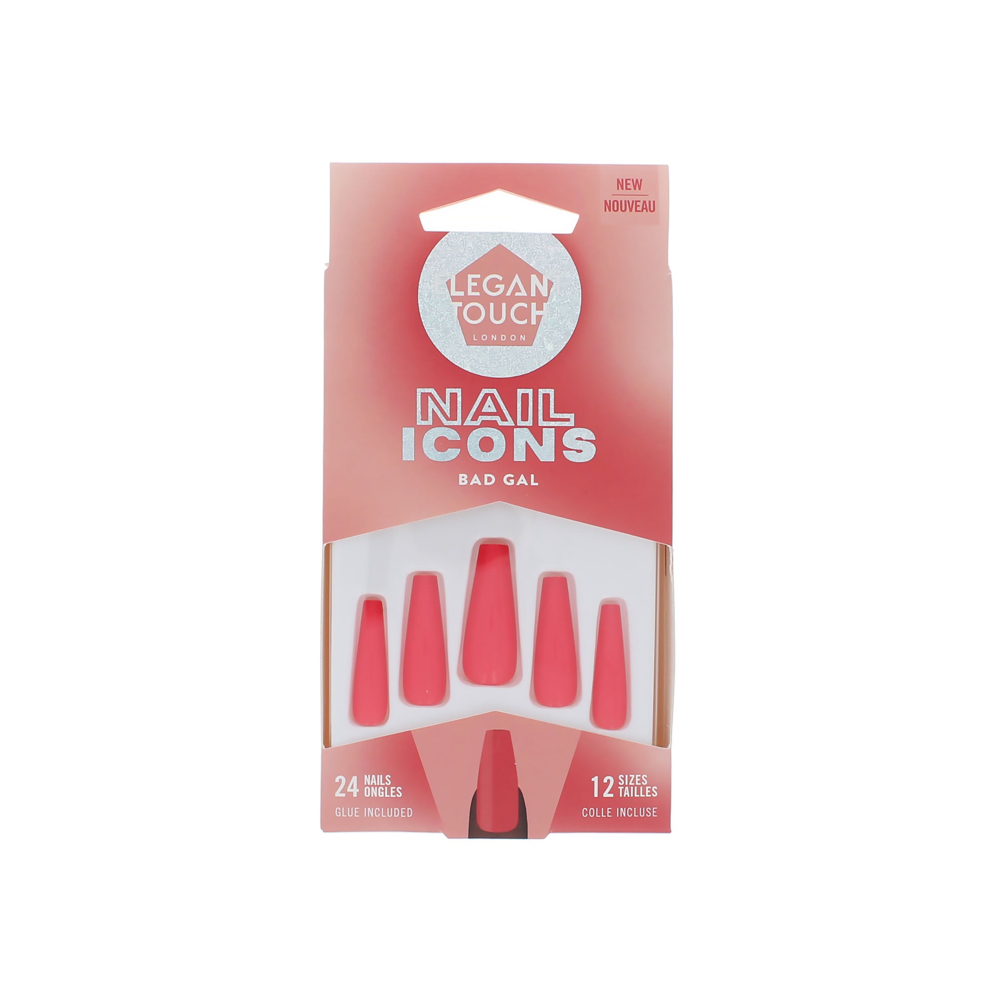 Elegant Touch Nail Icons 24 Nails with Glue - Bad Gal