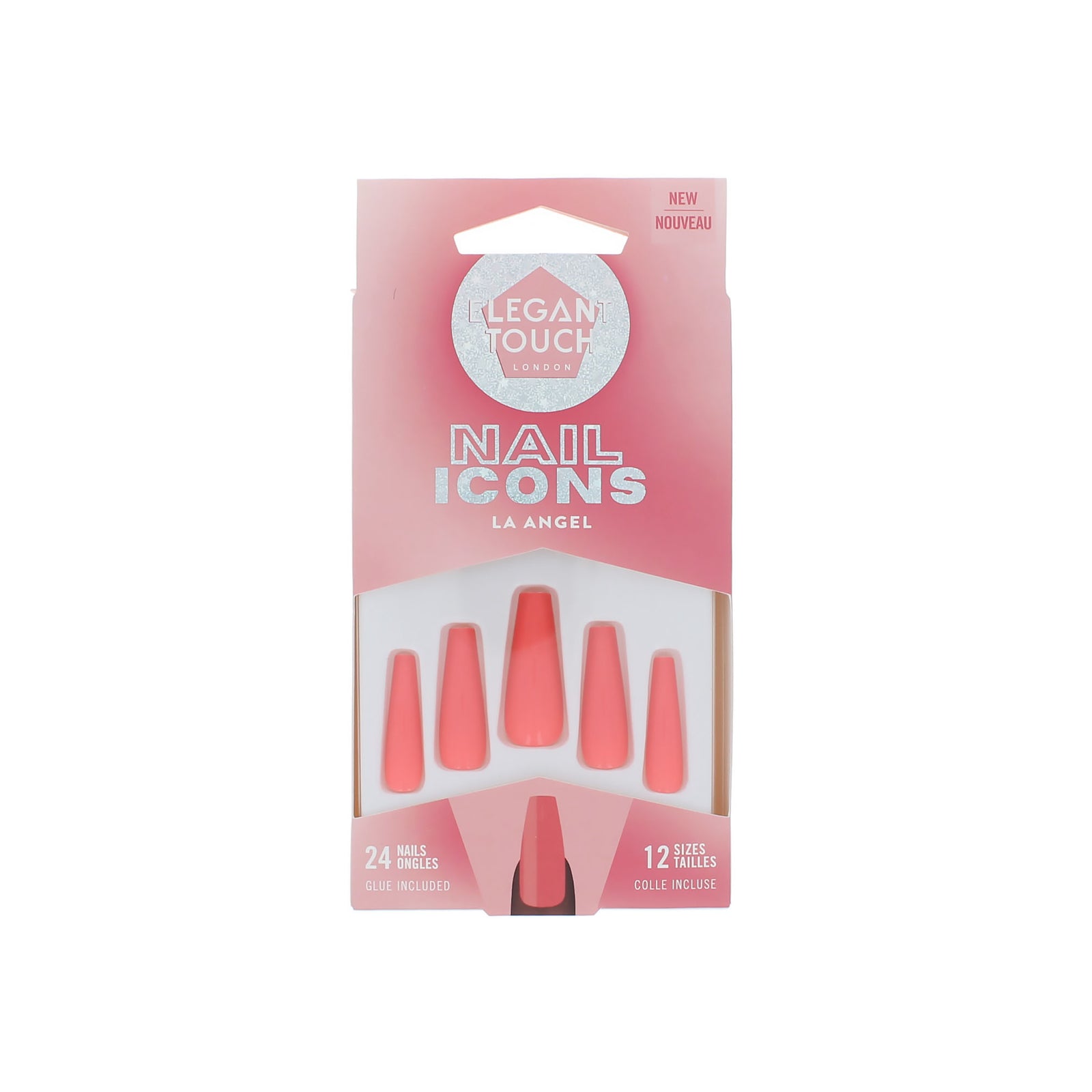 Elegant Touch Nail Icons 24 Nails with Glue - La Angel