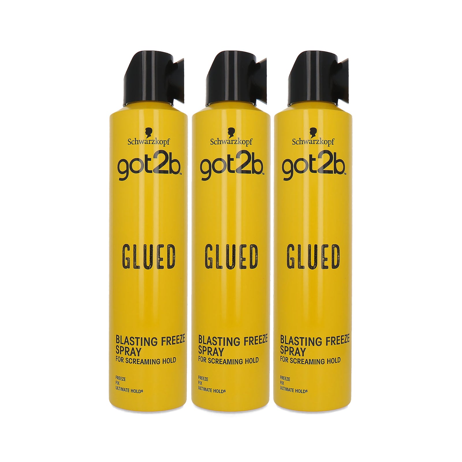 Schwarzkopf Glued Blasting Freeze Hairspray - 300 ml (set van 3)