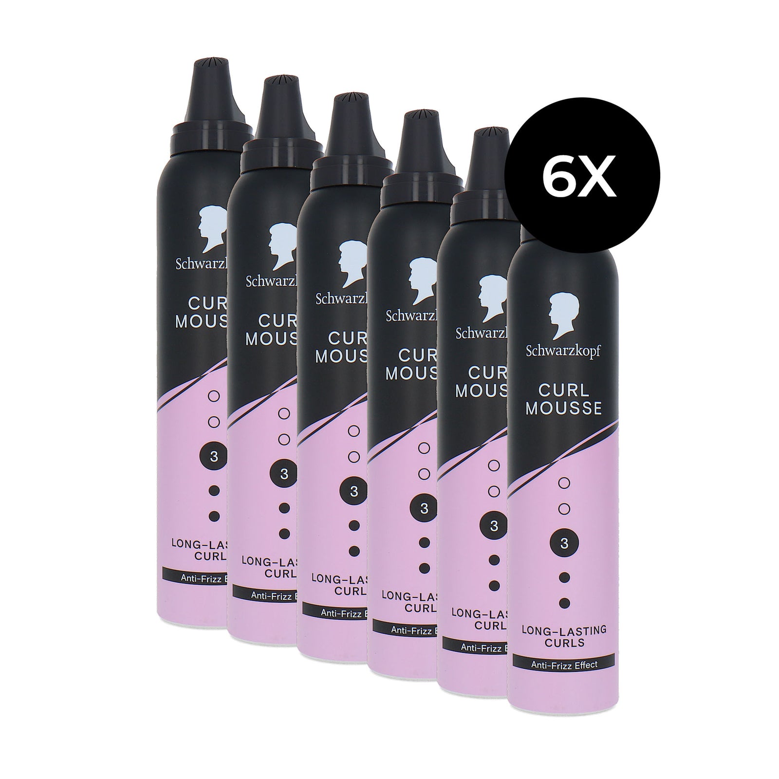 Schwarzkopf Curl Mousse - 6 x 200 ml