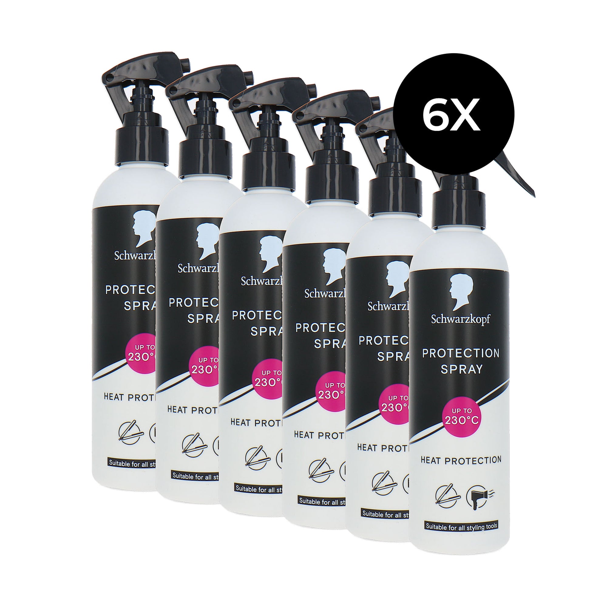 Schwarzkopf Heat Protection Spray - 6 x 250 ml