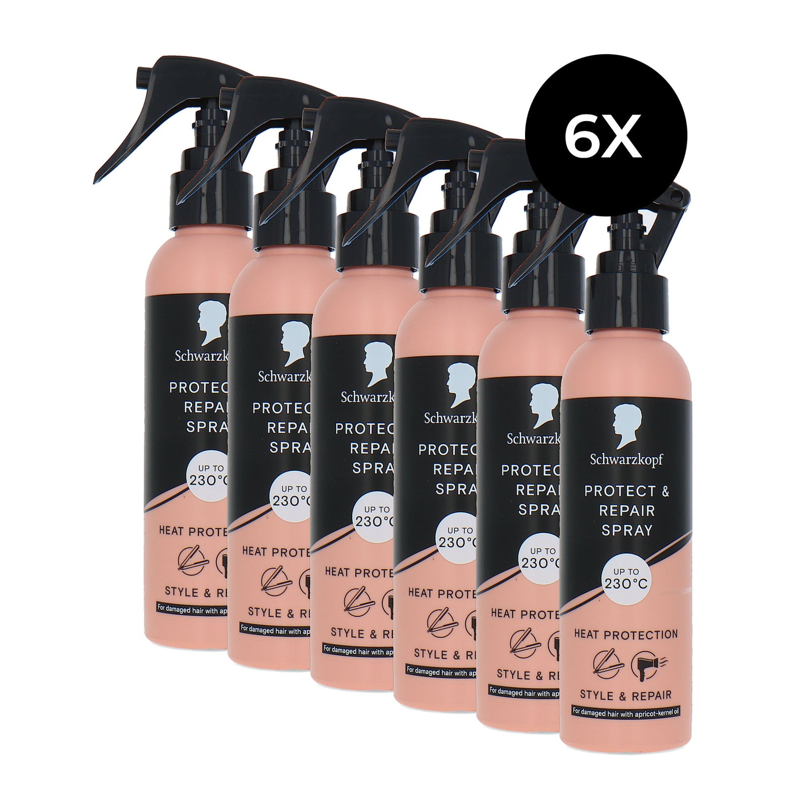 Schwarzkopf Protect & Repair Spray - 6 x 150 ml
