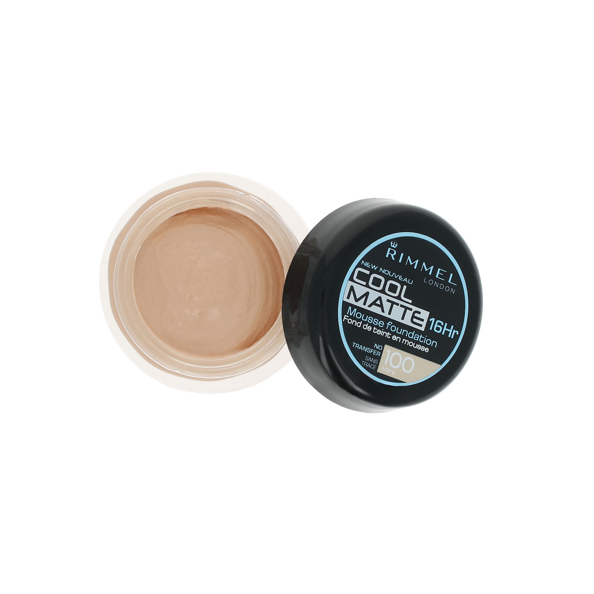 Rimmel Cool Matte Mousse 16HR Foundation - 100 Ivory