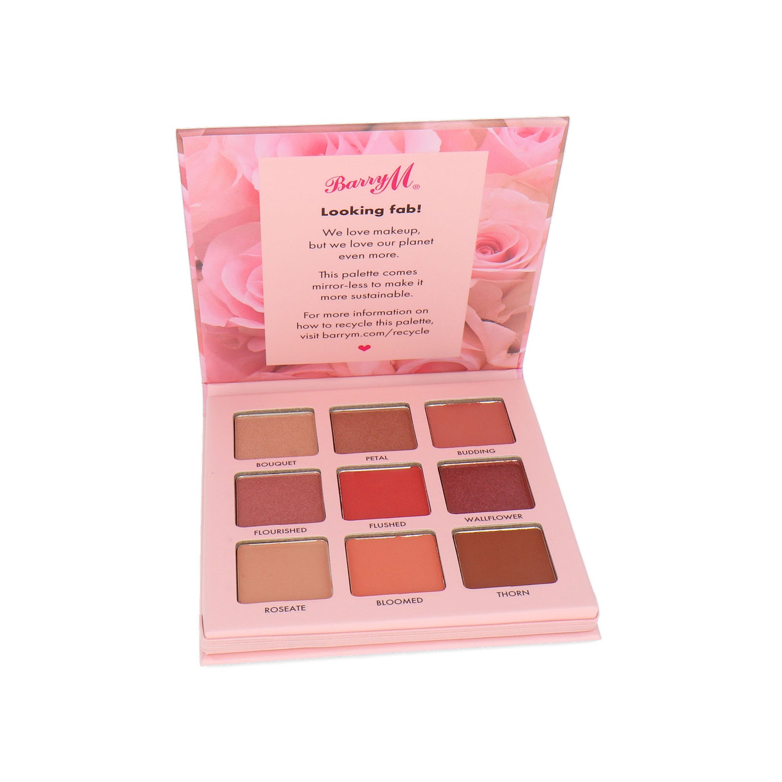 Barry M 9 Color Oogschaduw Palette - Rose Tinted