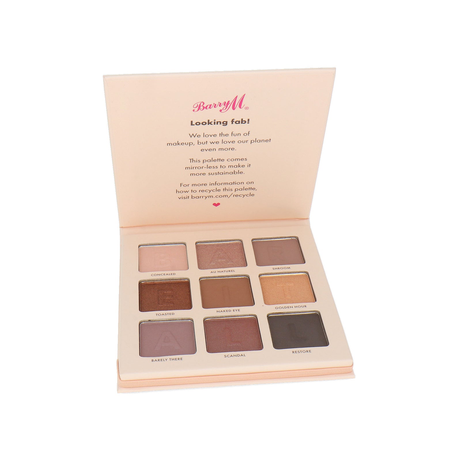 Barry M 9 Color Oogschaduw Palette - Bare It All