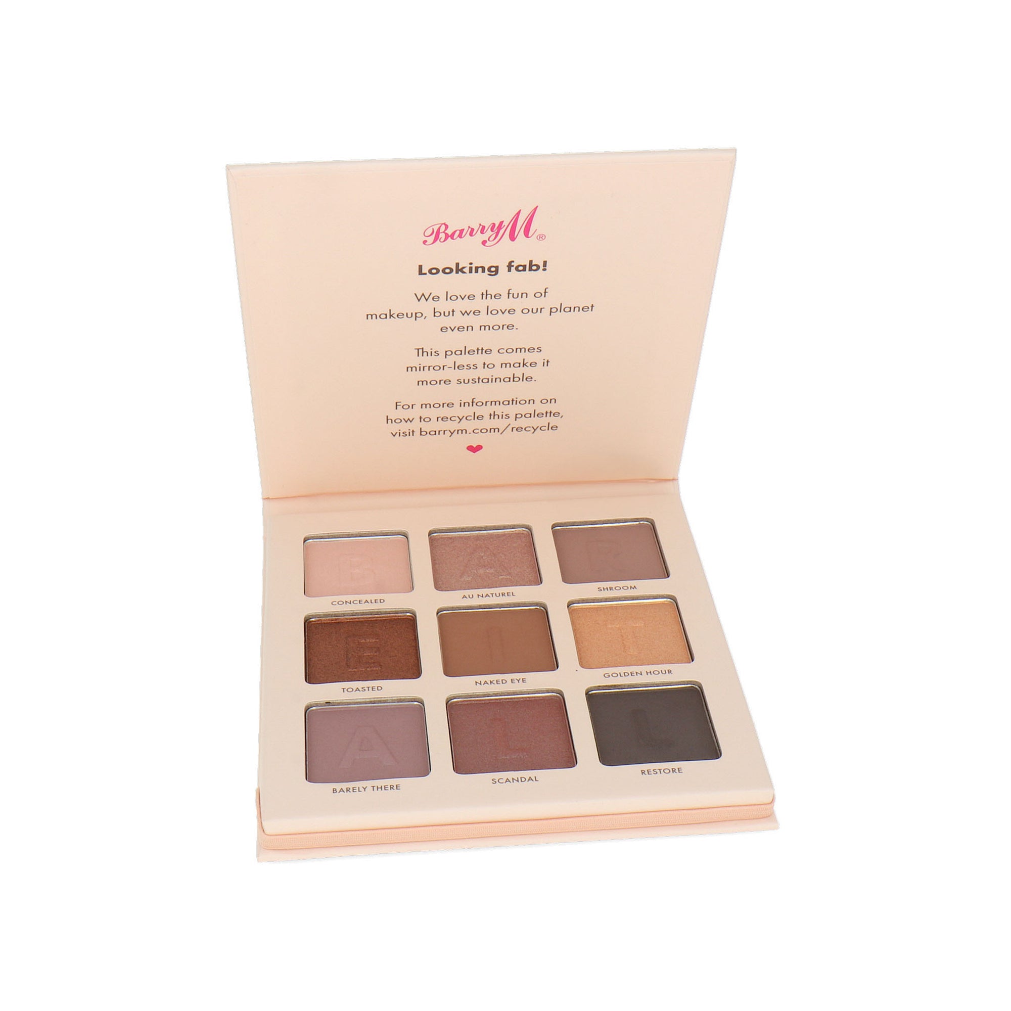Barry M 9 Color Oogschaduw Palette - Bare It All