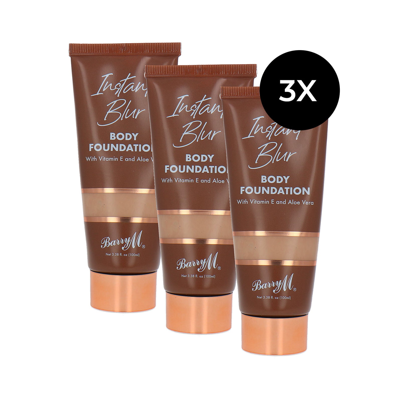 Barry M Body Foundation 3 x 100 ml - 1 Light