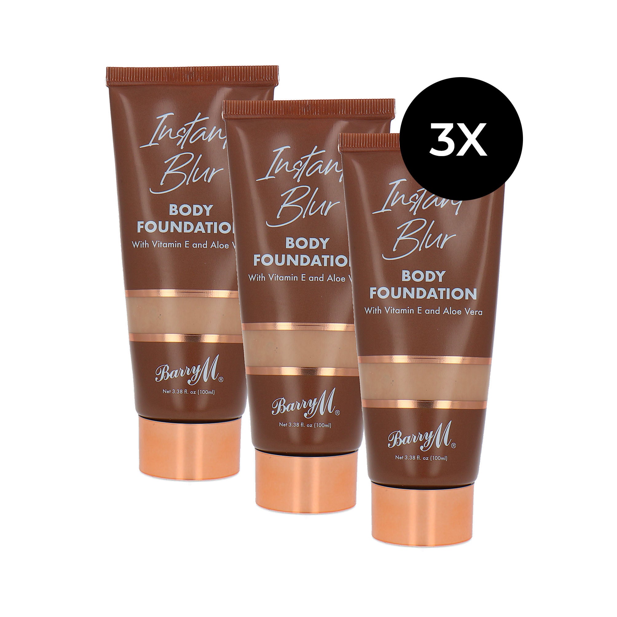 Barry M Body Foundation 3 x 100 ml - 1 Light
