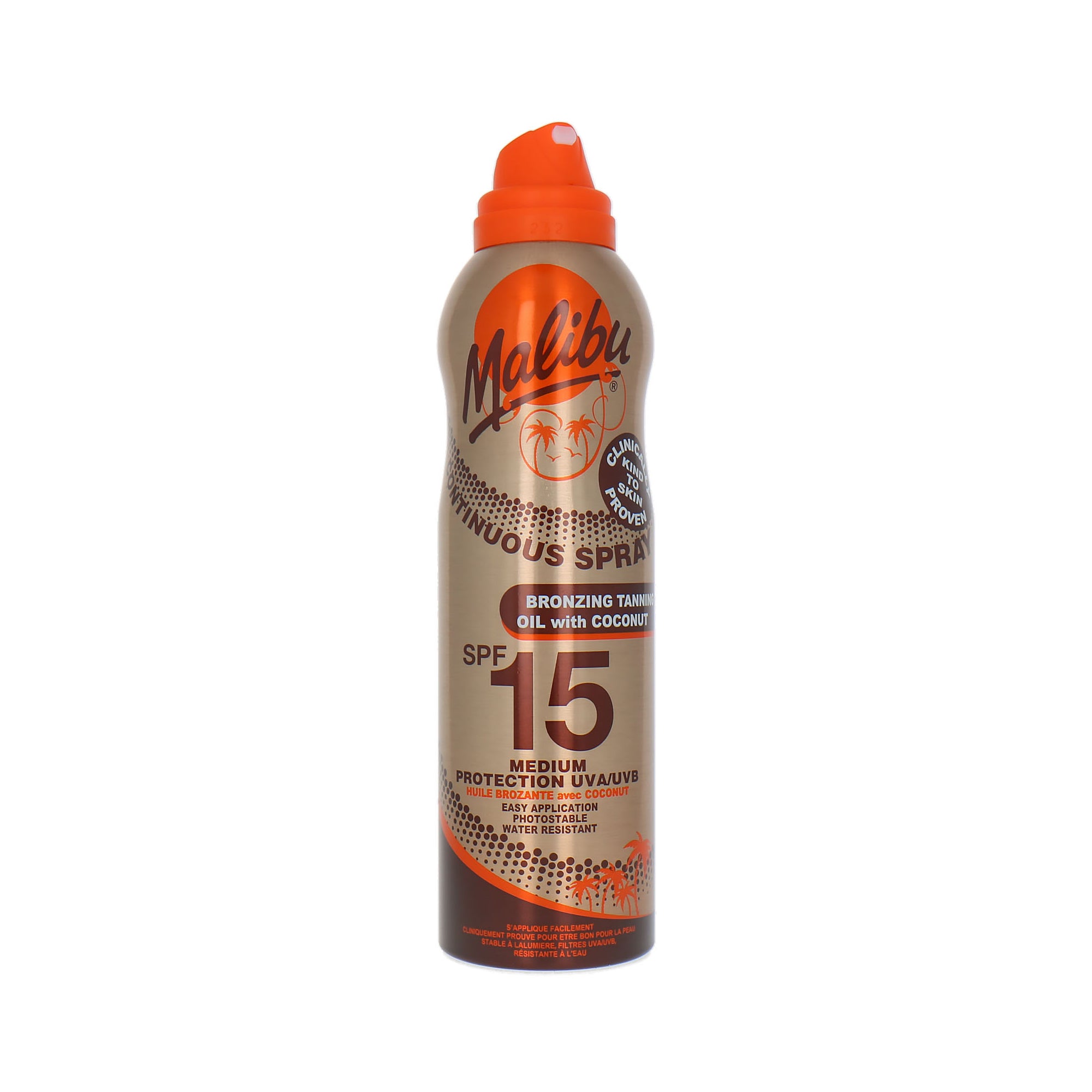 Malibu Continuous Bronzing Tanning Oil Coconut (SPF 15) - 175 ml