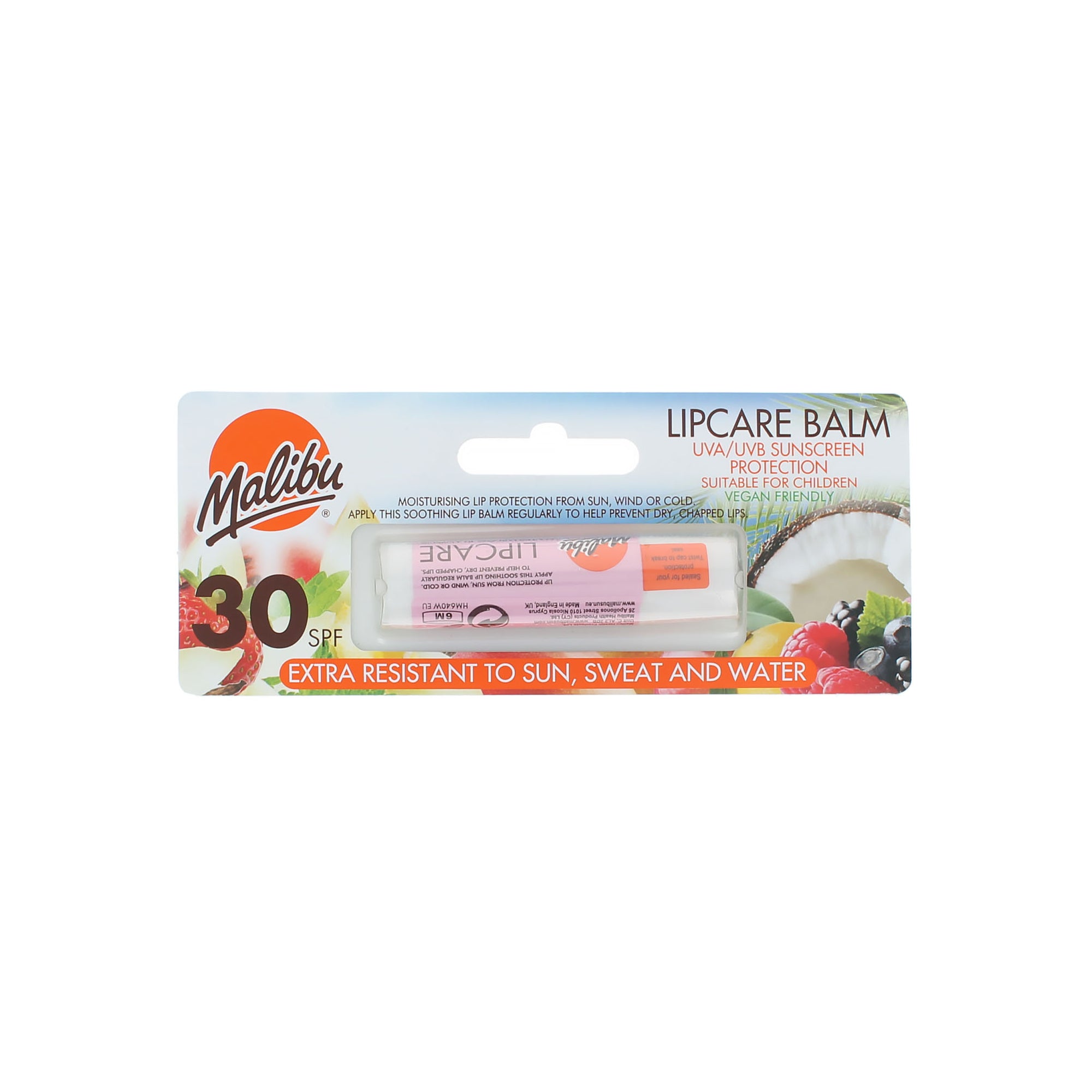 Malibu Lipcare SPF 30 Lippenbalsem - Watermelon