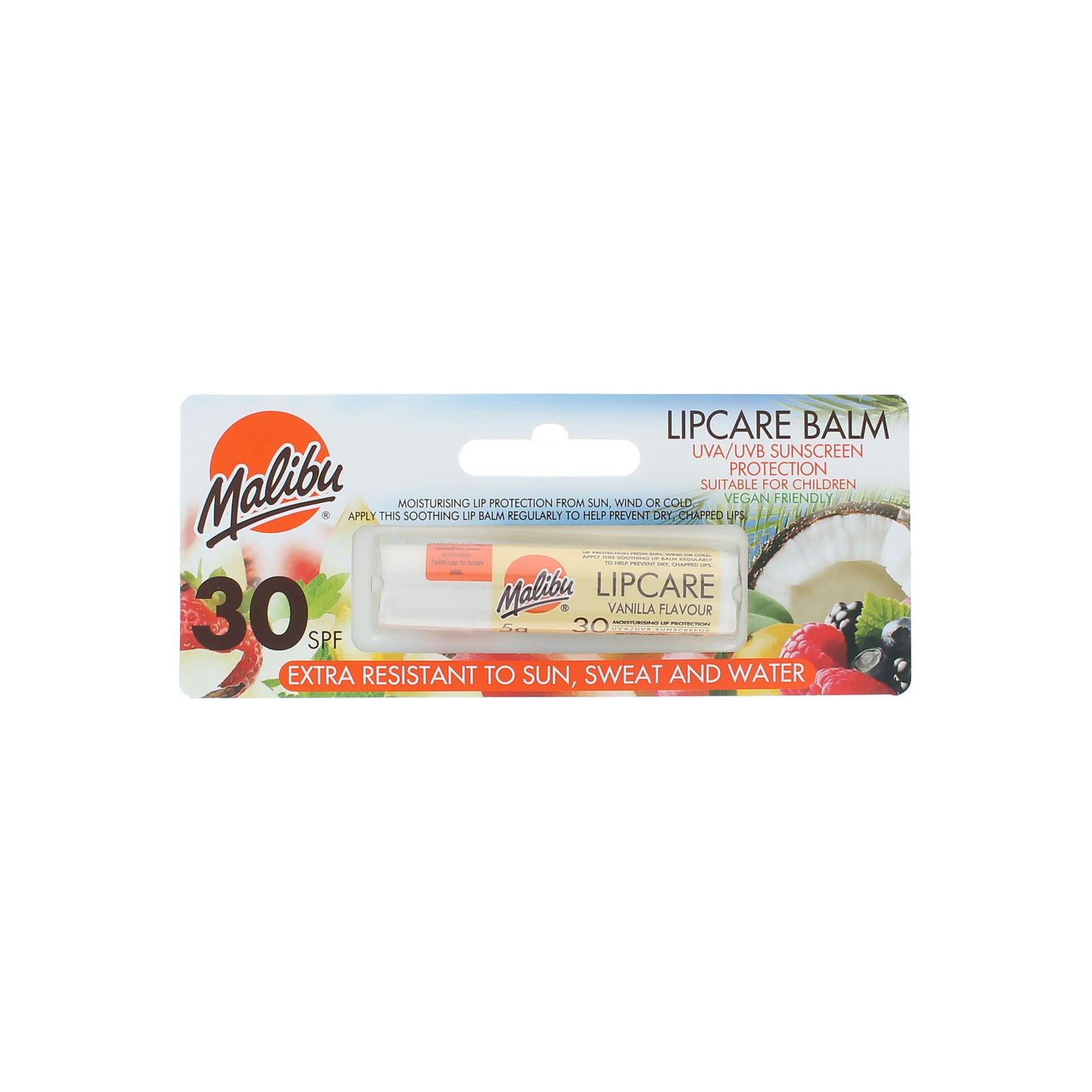 Malibu Lipcare SPF 30 Lippenbalsem - Vanilla