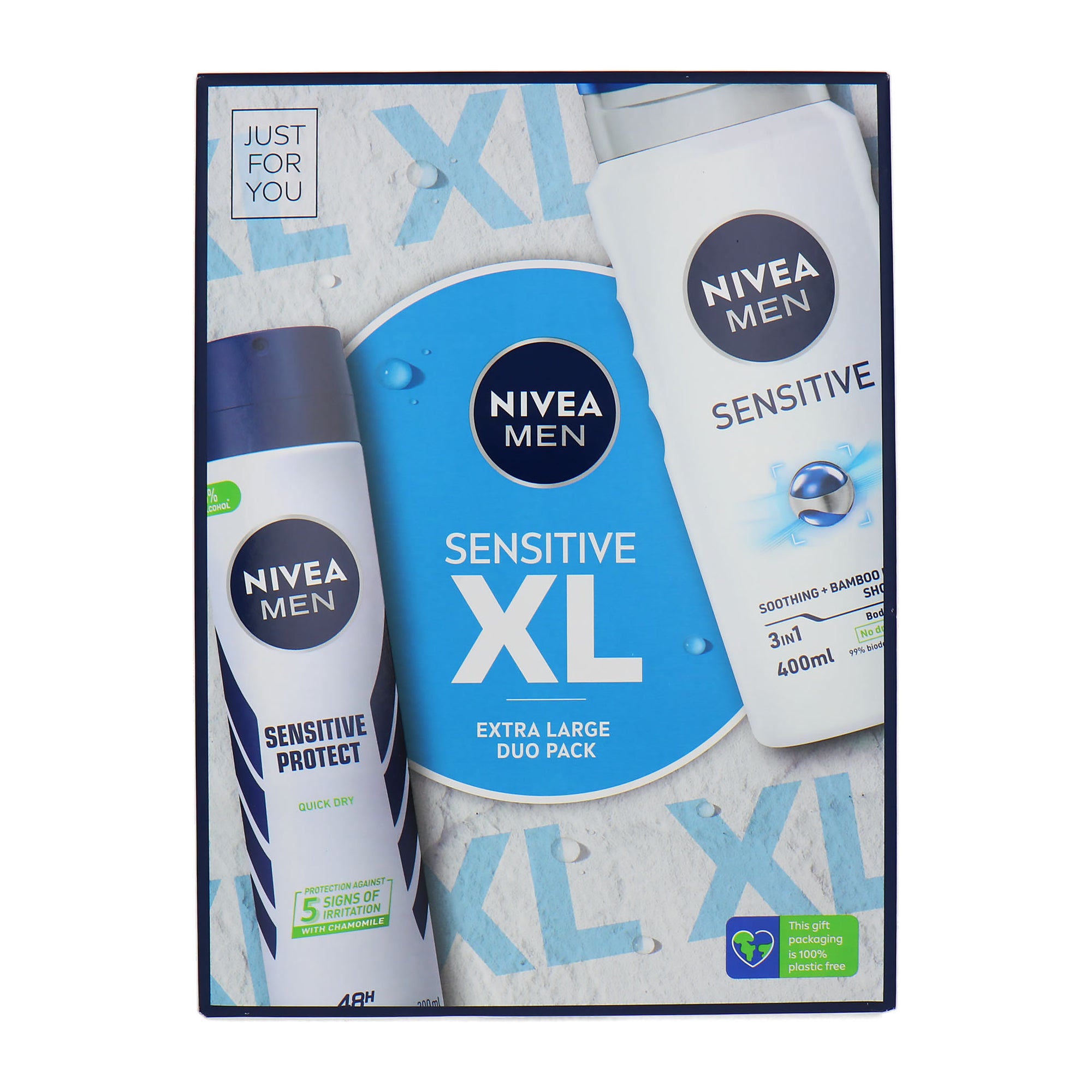 Nivea Men Sensitive Extra Large Pack - 400 ml - 200 ml