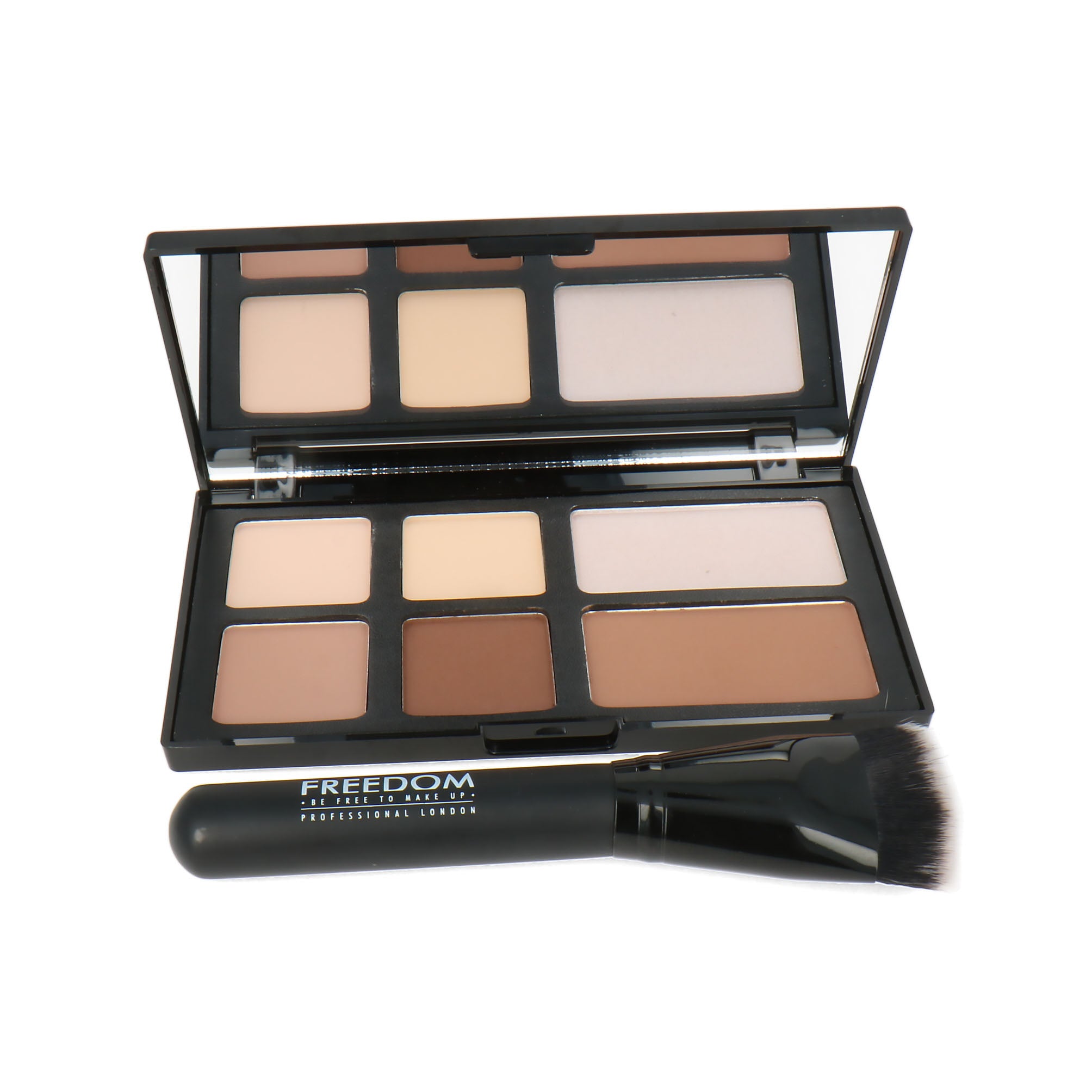 Makeup Revolution Freedom Pro Powder Strobe and Contour Palette With Brush