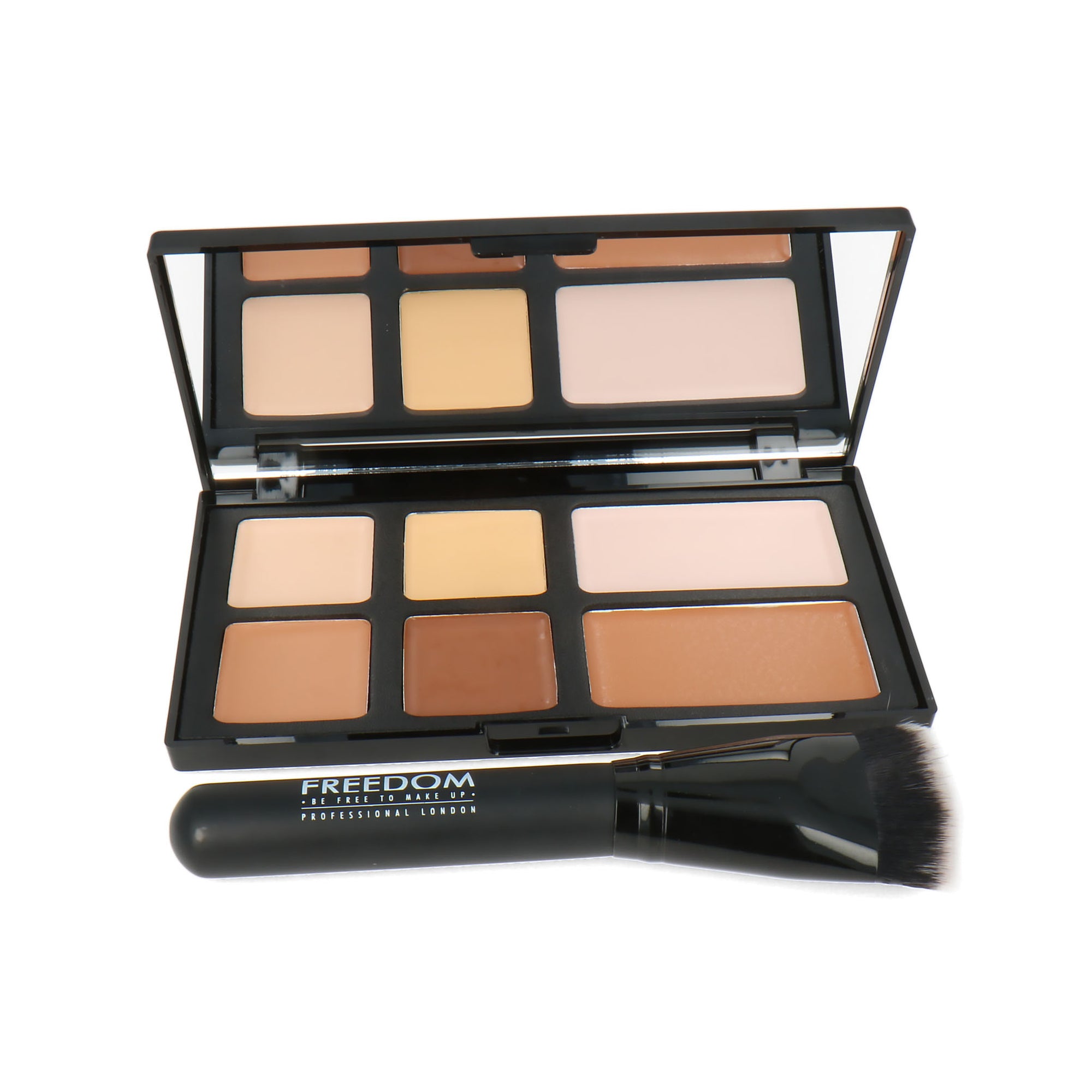 Makeup Revolution Freedom Pro Cream Strobe and Contour Palette With Brush