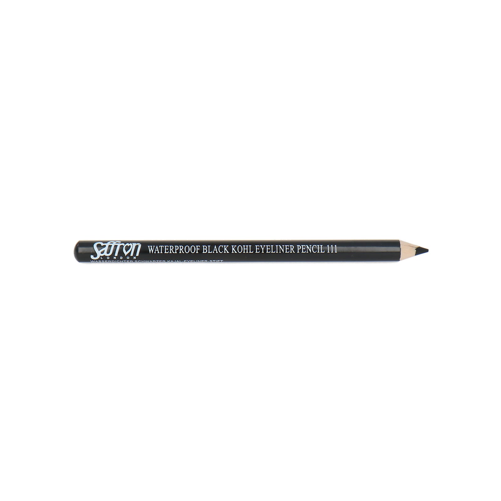 Saffron Black Kohl Waterproof Eyeliner Pencil - 111 Black