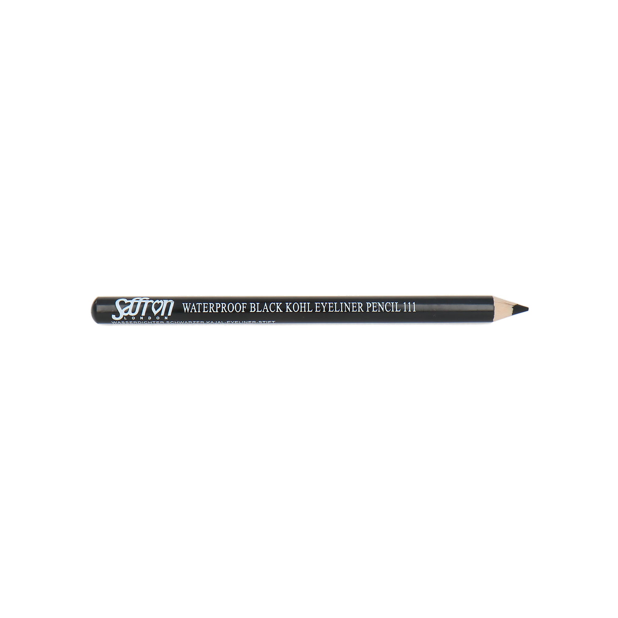 Saffron Black Kohl Waterproof Eyeliner Pencil - 111 Black