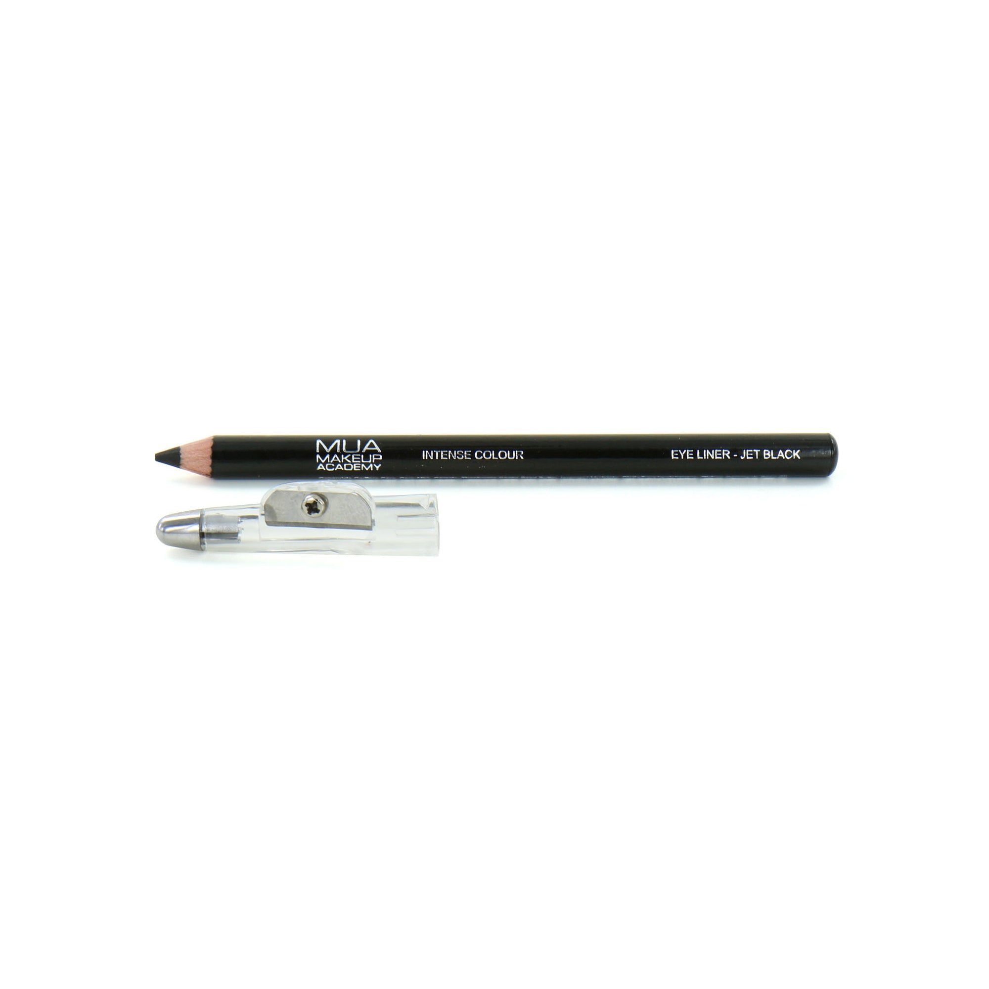 MUA Intense Colour Oogpotlood - Jet Black (met puntenslijper)