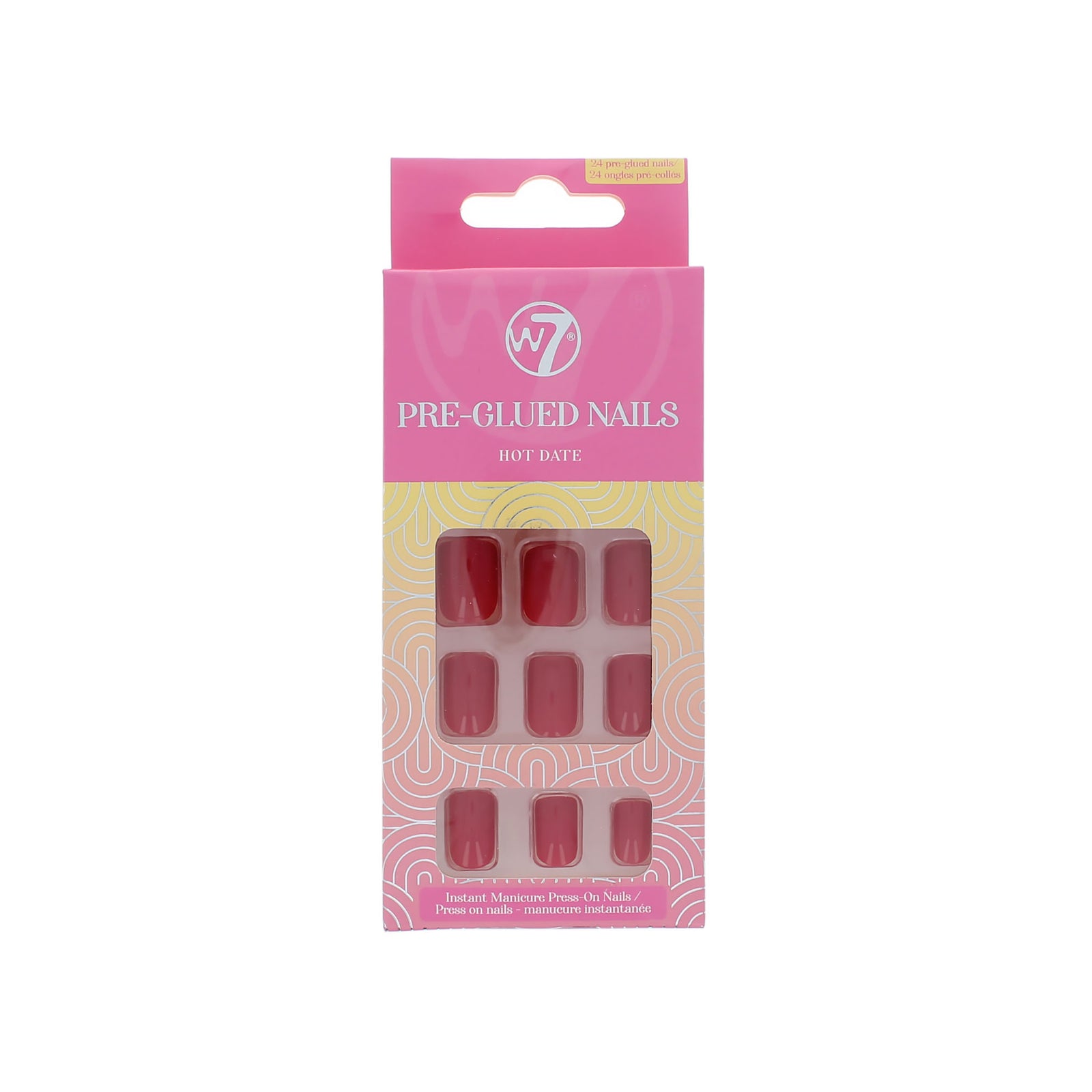 W7 Pre-Glued Nails - Hot Date