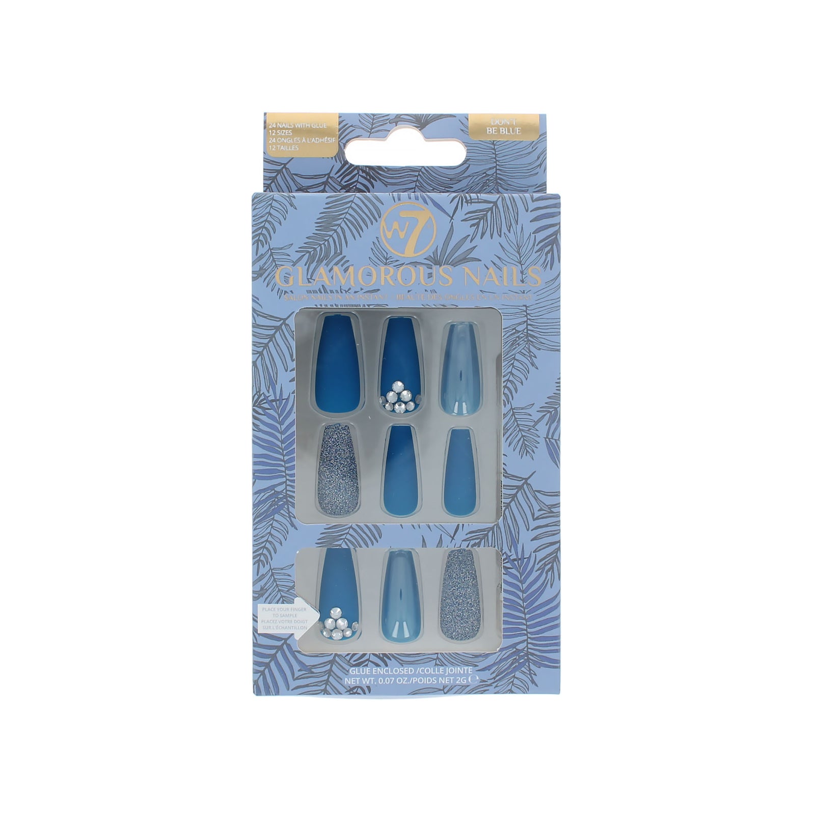 W7 Glamorous Nails - Don't Be Blue