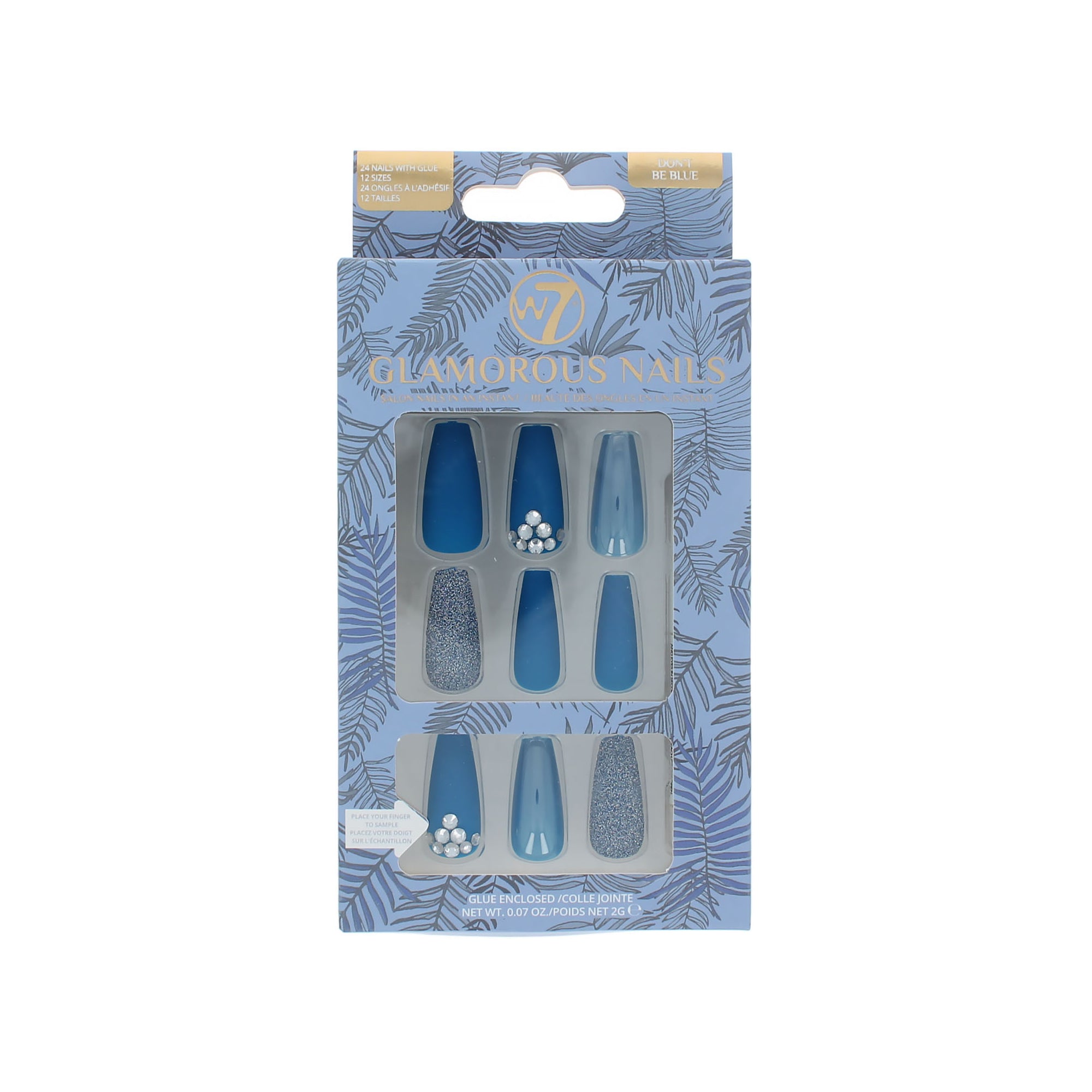 W7 Glamorous Nails - Don't Be Blue