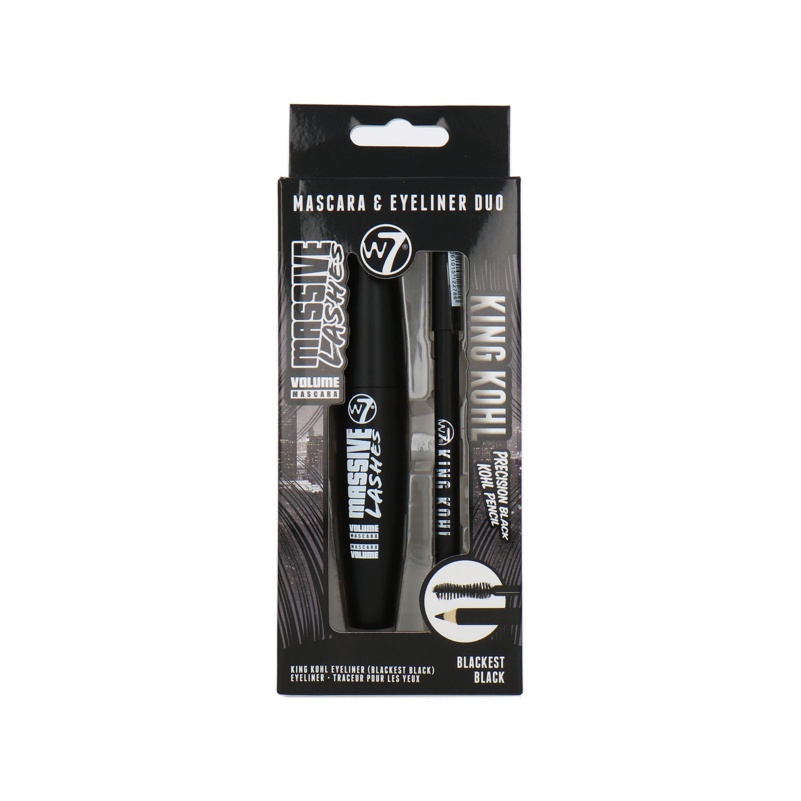 W7 Mascara & Eyeliner Duo - Massive Lashes & King Kohl